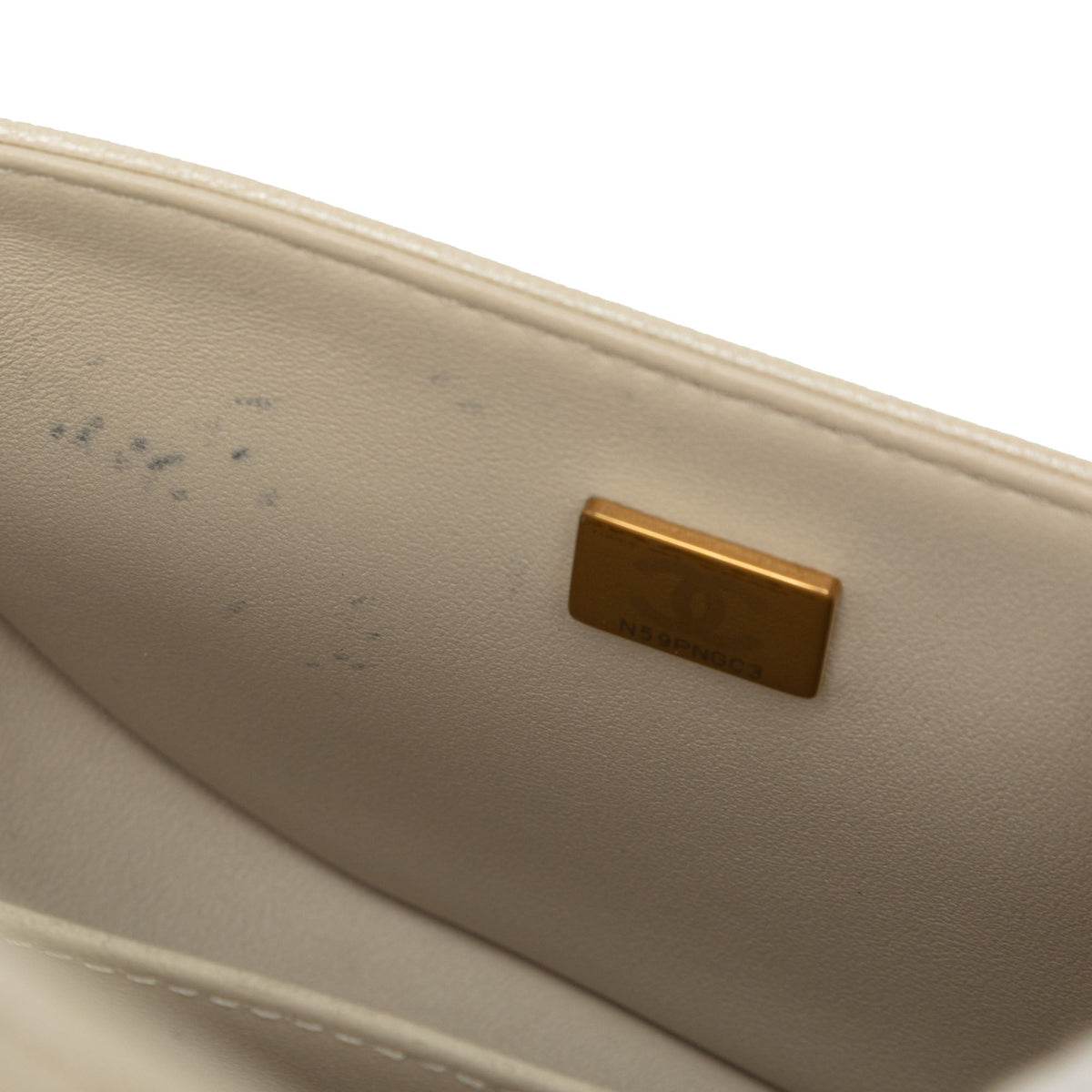 Chanel Small Quilted Caviar Boy Messenger Bag