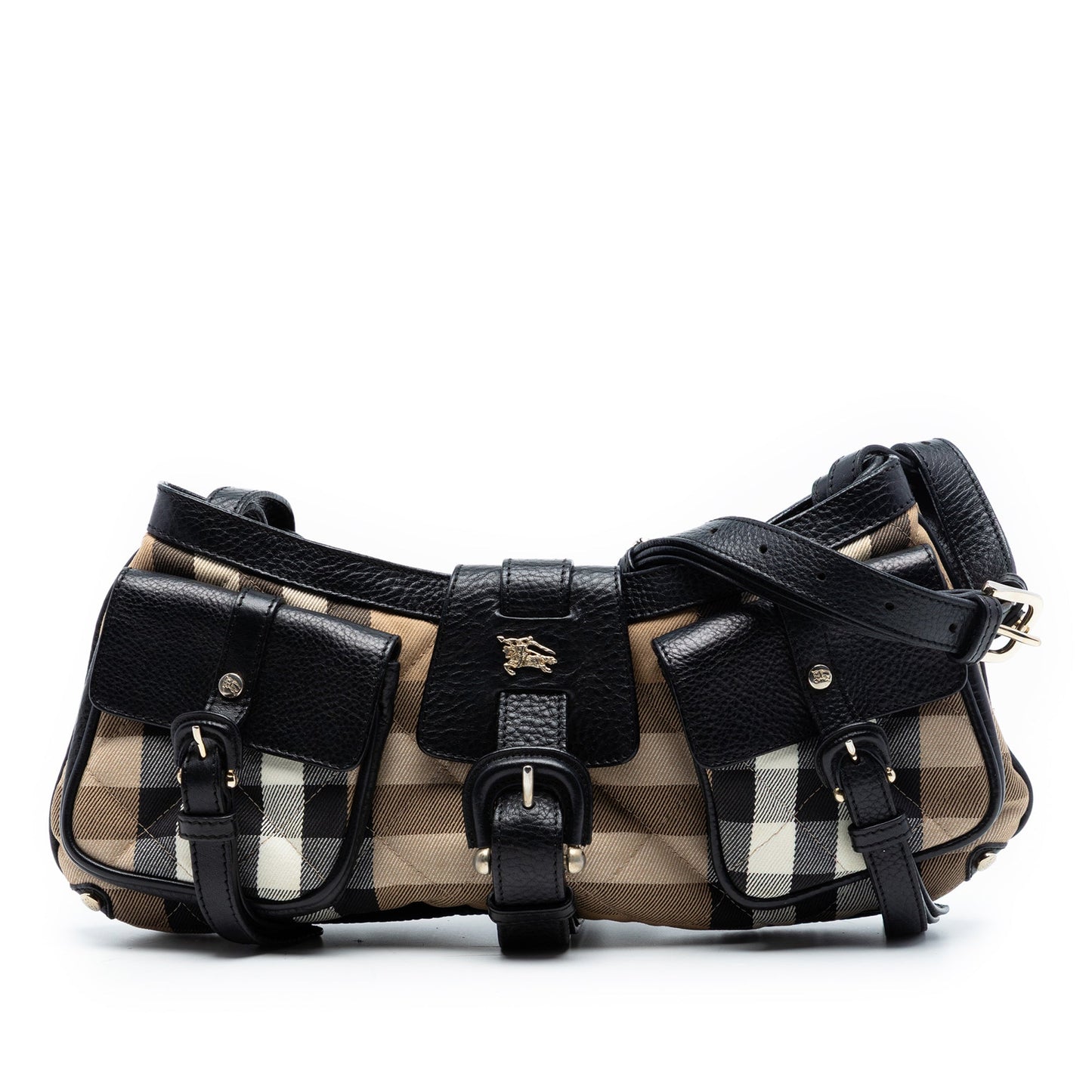 Quilted House Check Canvas Cinda Shoulder Bag