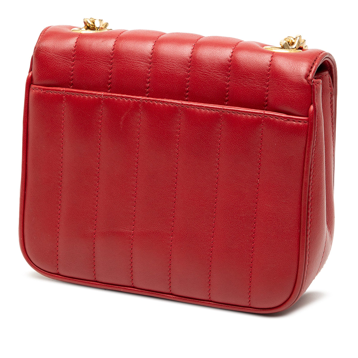 Saint Laurent Small Lambskin Monogram Vicky Chain Bag