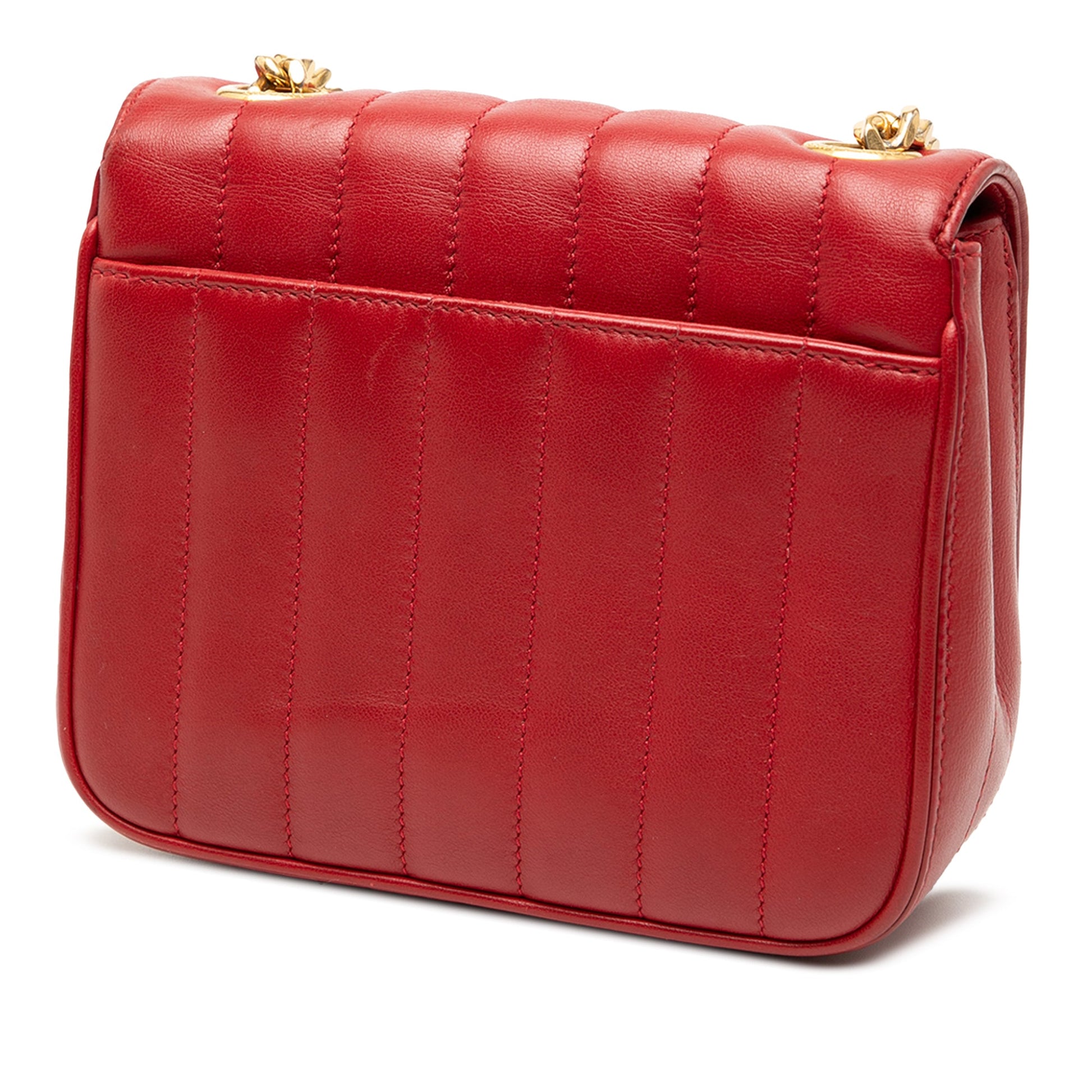 Saint Laurent Small Lambskin Monogram Vicky Chain Bag