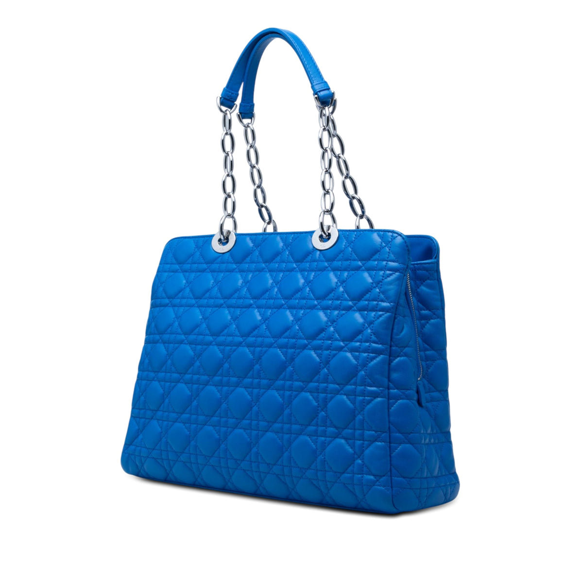 Dior Large Lambskin Cannage Soft Zipped Lady Dior Shopping Tote
