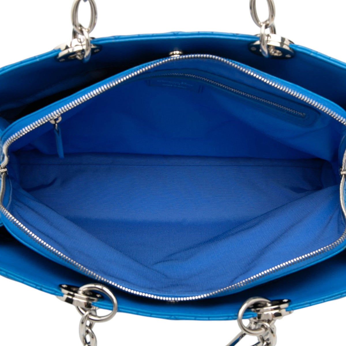 Dior Large Lambskin Cannage Soft Zipped Lady Dior Shopping Tote