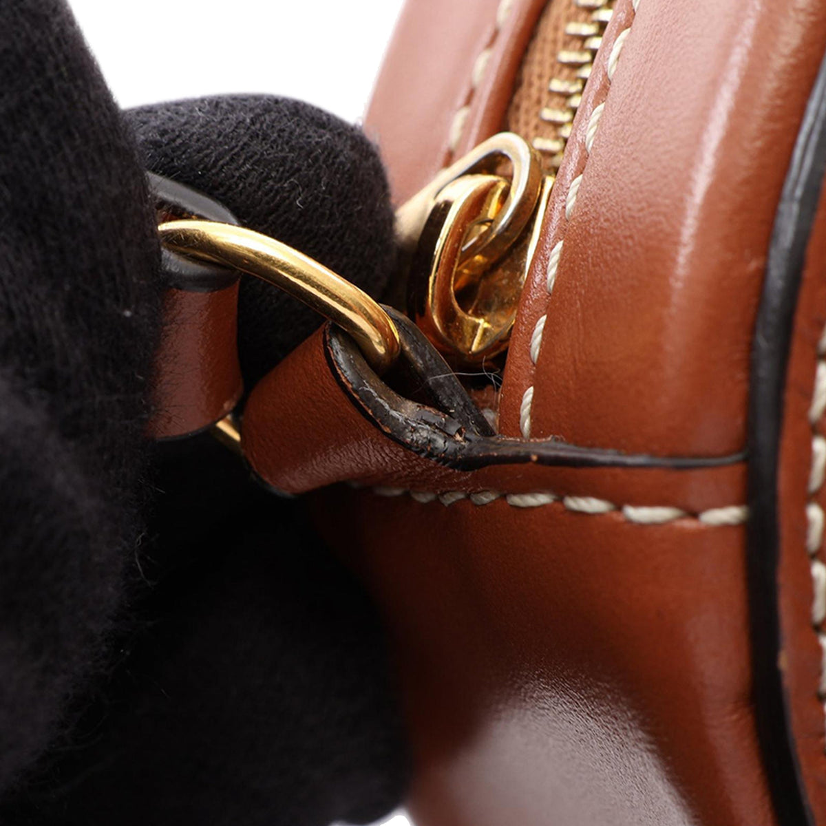 Celine Small Calfskin Cuir Triomphe Oval Crossbody