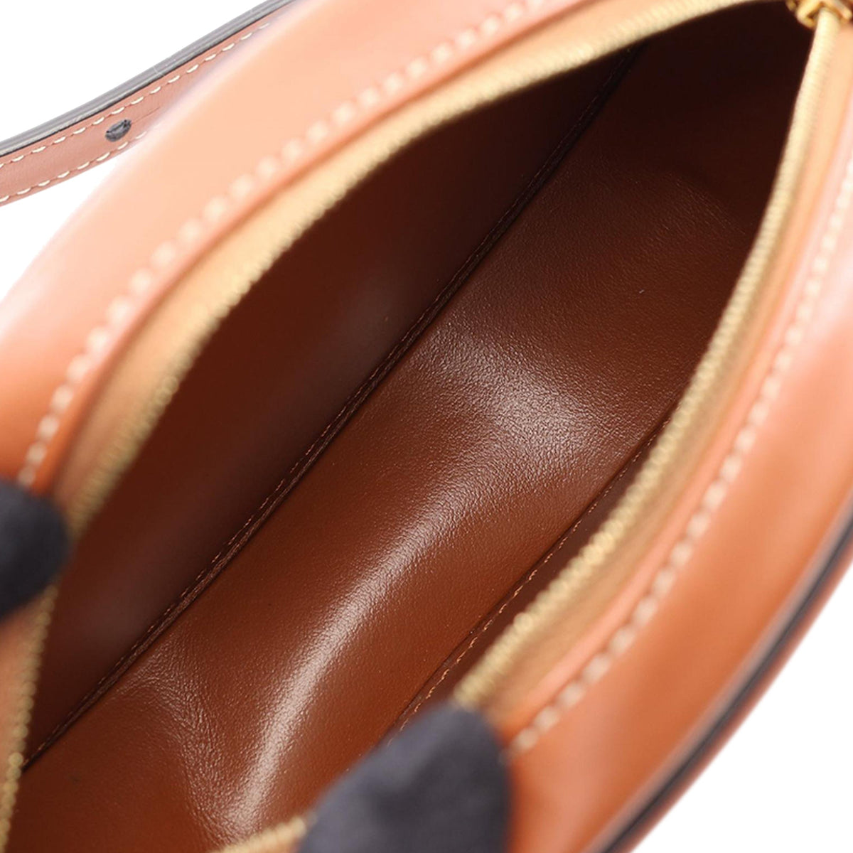 Celine Small Calfskin Cuir Triomphe Oval Crossbody