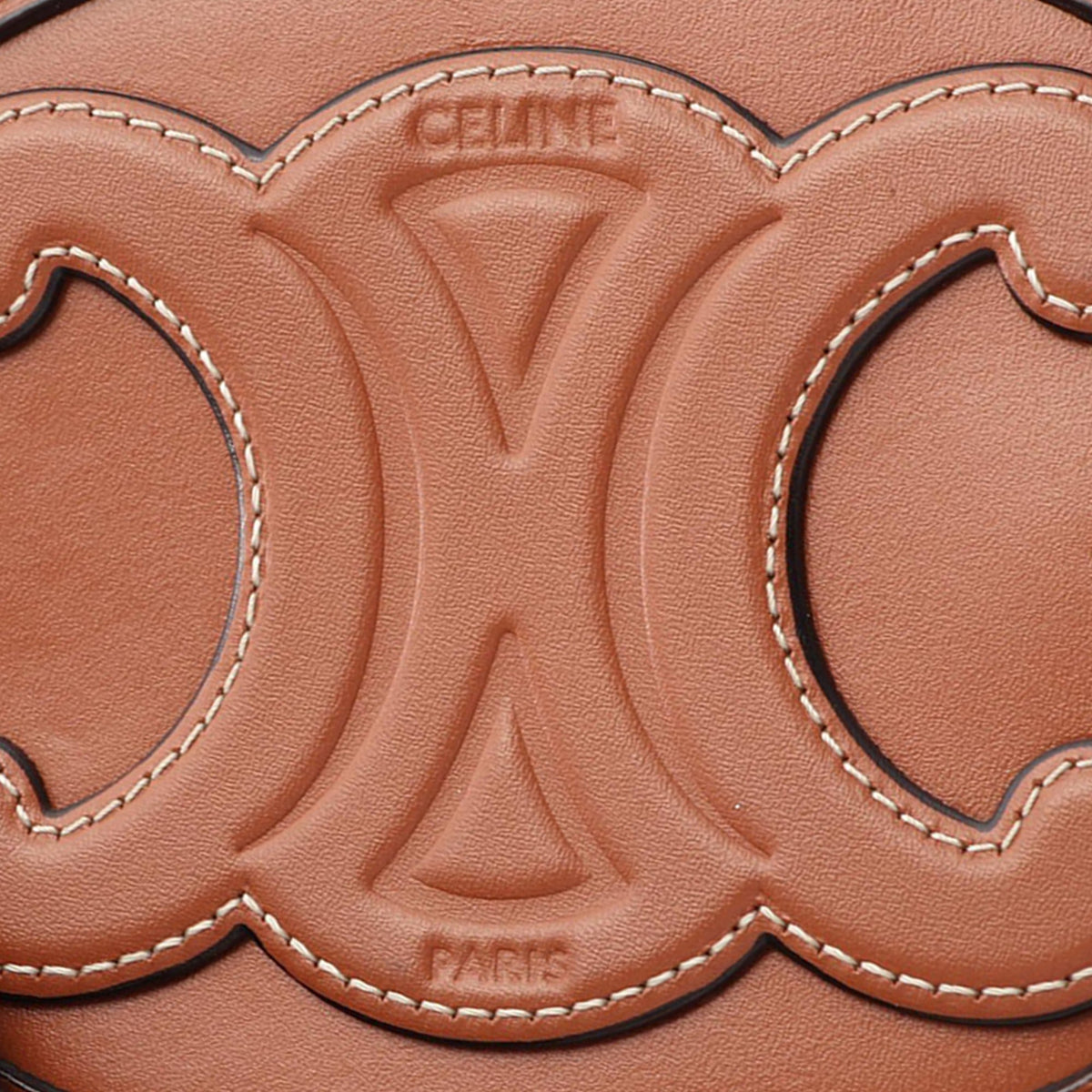 Celine Small Calfskin Cuir Triomphe Oval Crossbody