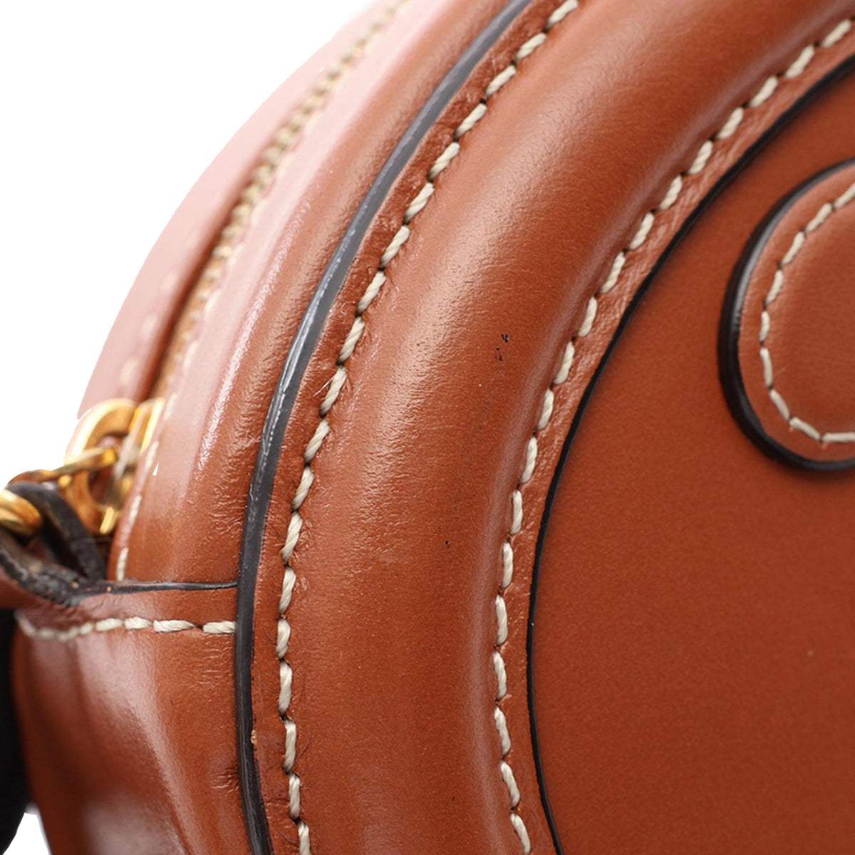 Celine Small Calfskin Cuir Triomphe Oval Crossbody