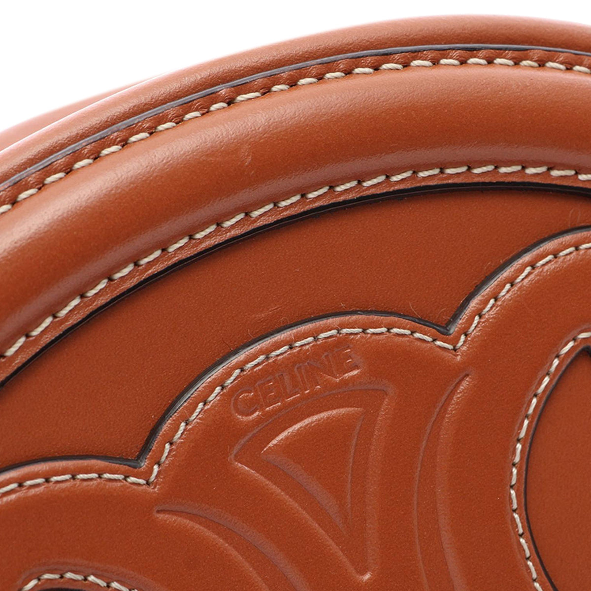 Celine Small Calfskin Cuir Triomphe Oval Crossbody