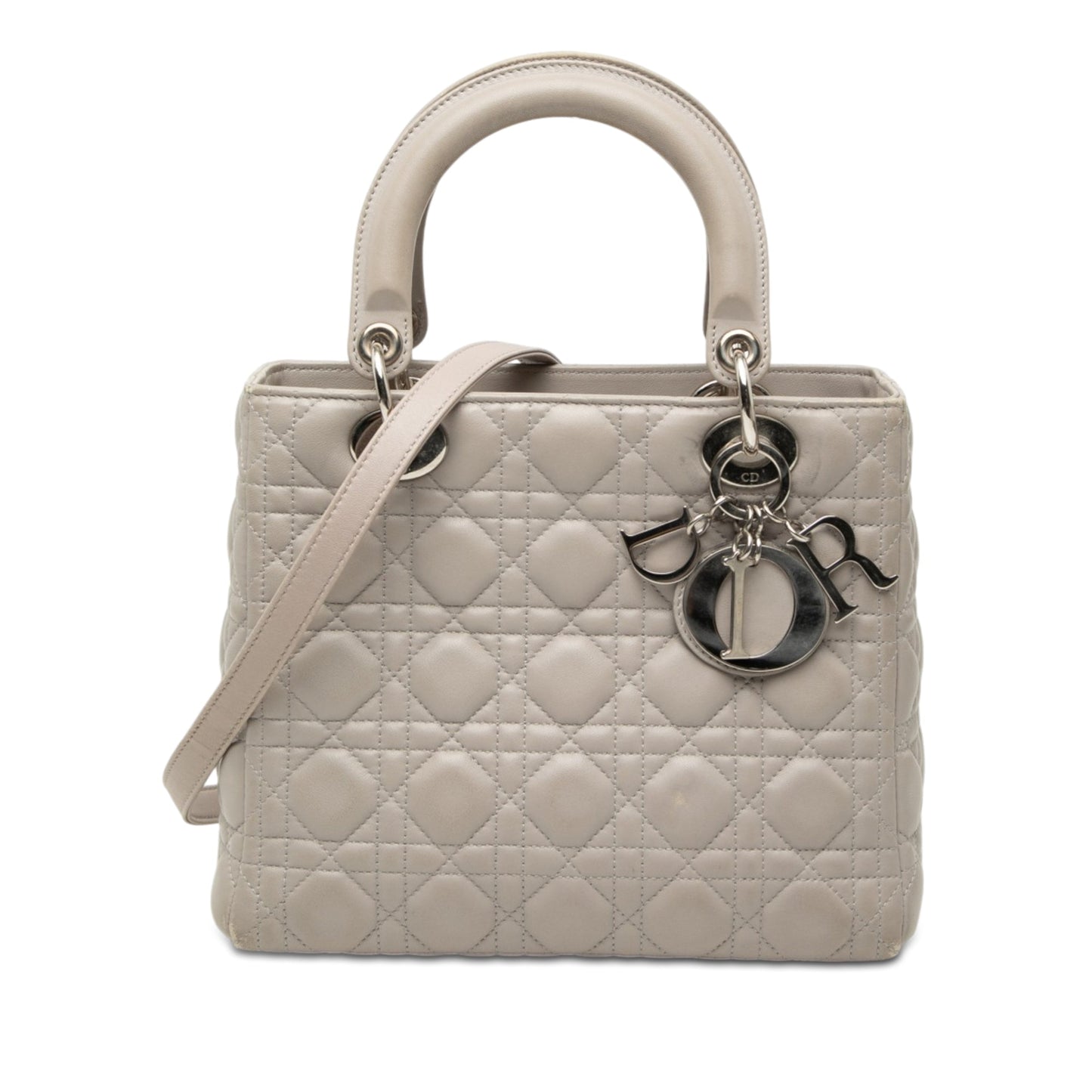 Dior Medium Lambskin Cannage Lady Dior