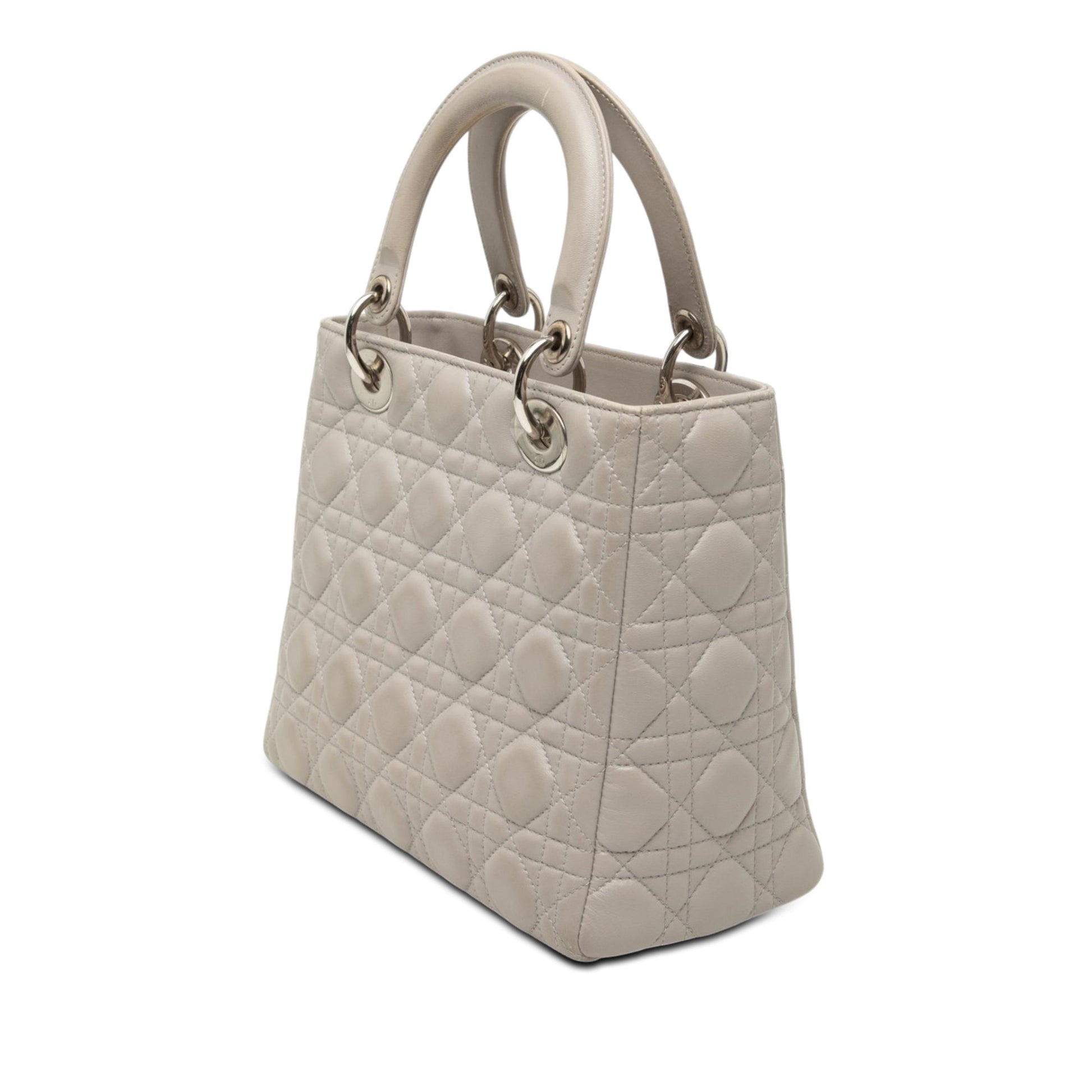 Dior Medium Lambskin Cannage Lady Dior
