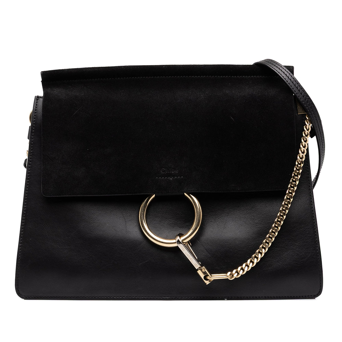Chloé Medium Calfskin and Suede Faye Crossbody