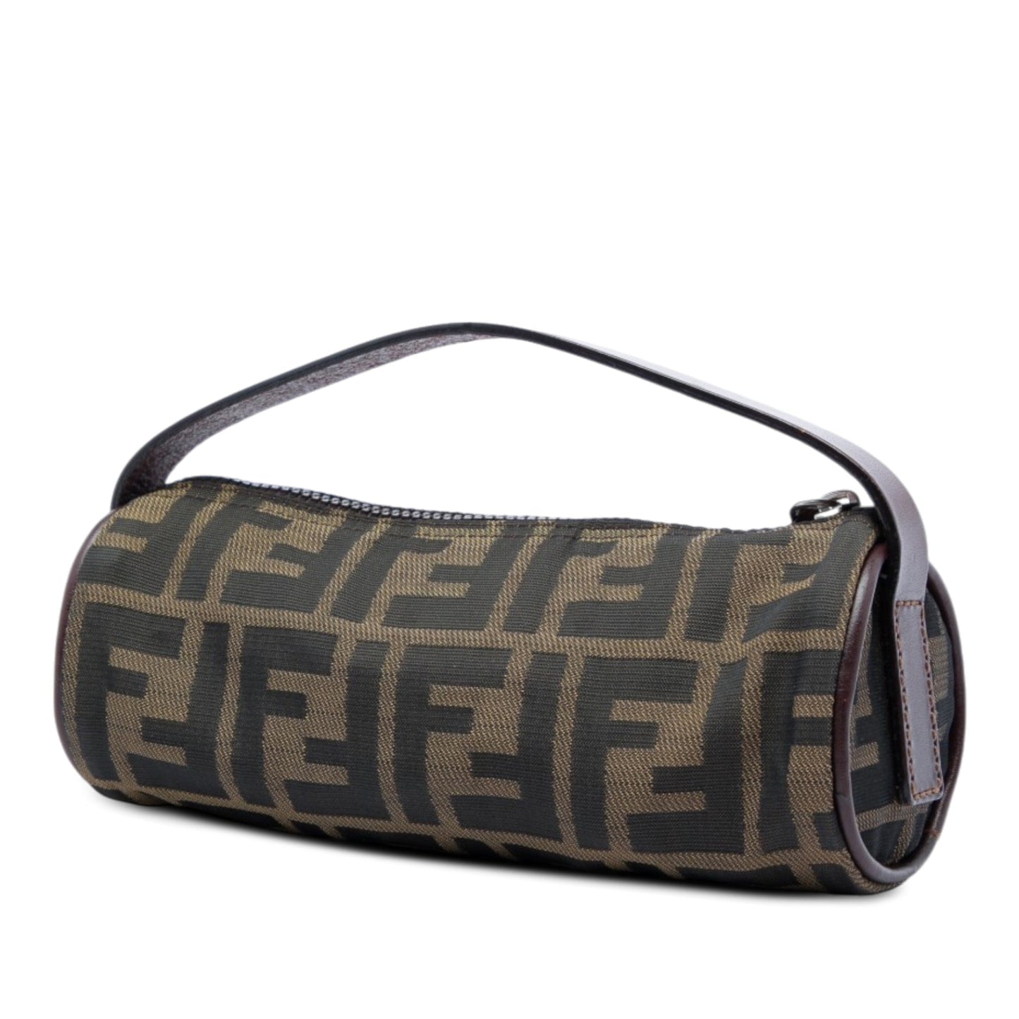 Fendi Zucca Canvas Barrel Pochette