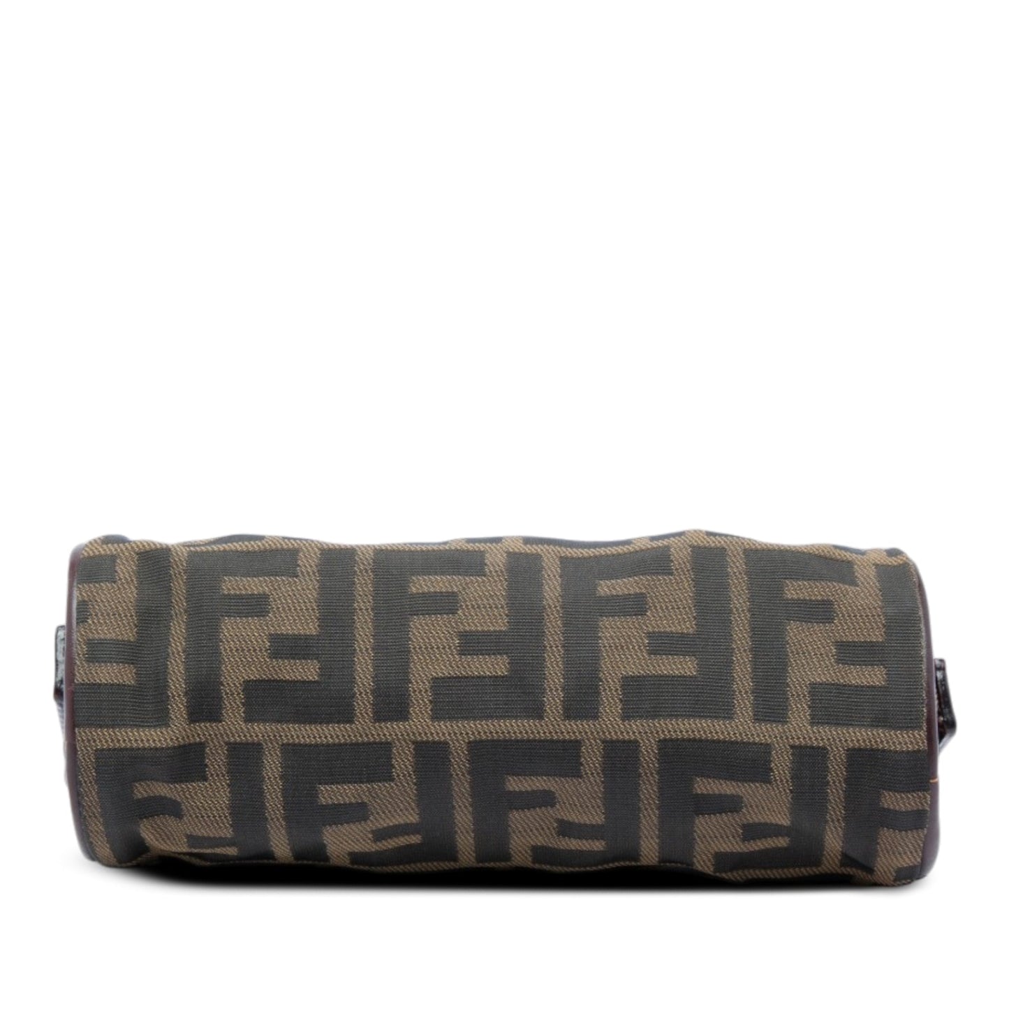 Fendi Zucca Canvas Barrel Pochette