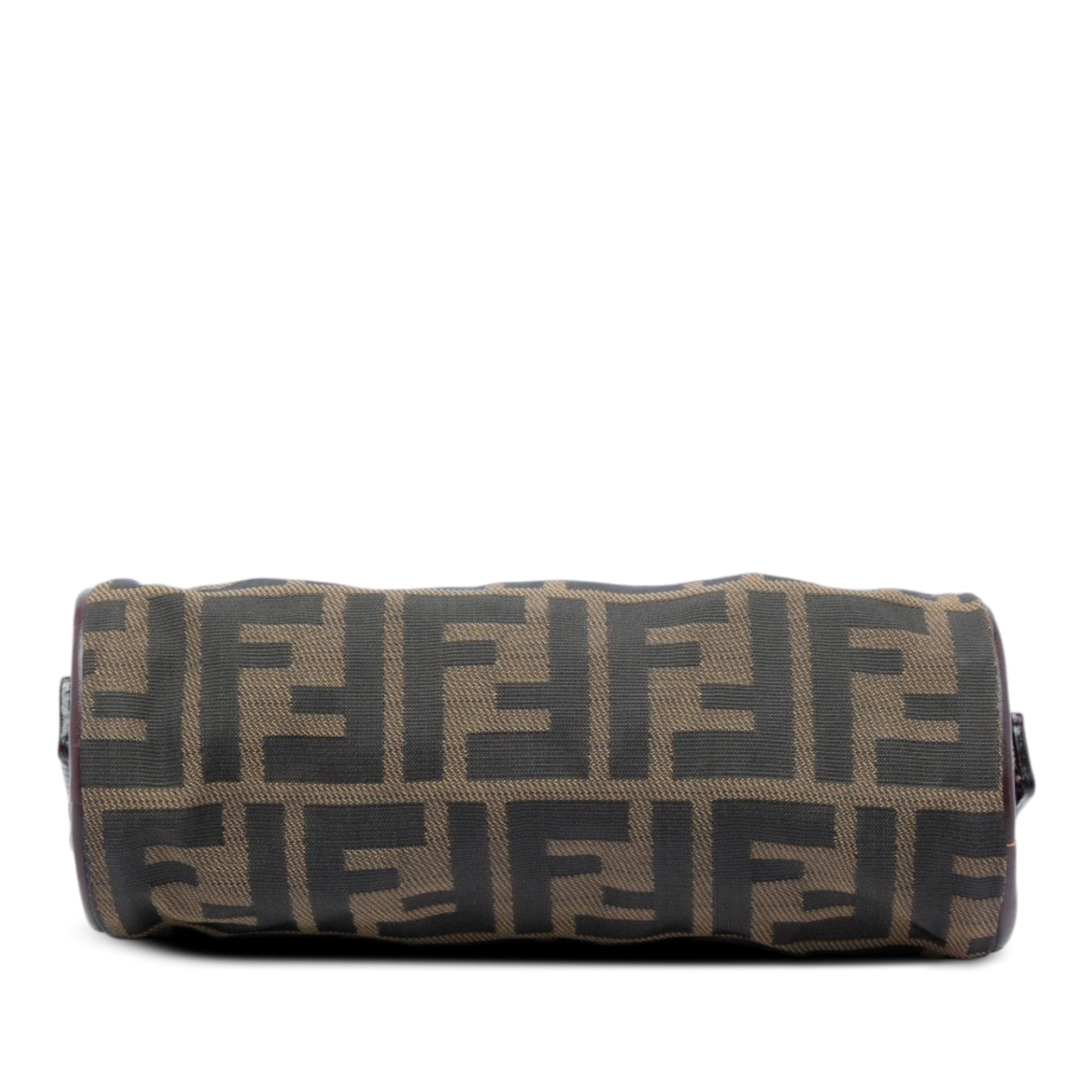 Fendi Zucca Canvas Barrel Pochette