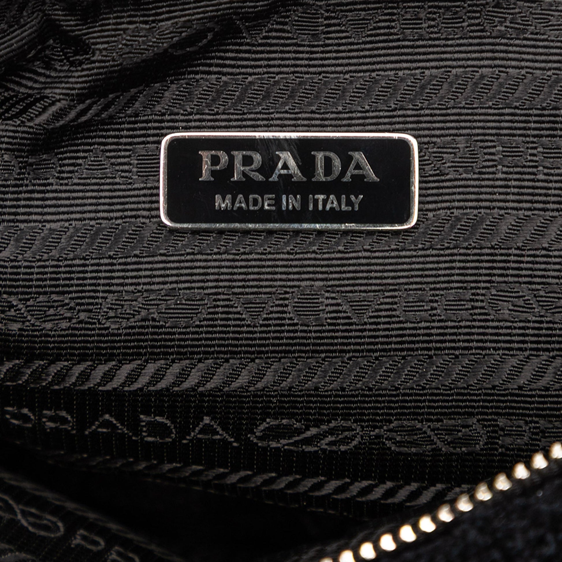 Prada Spugna Terry Cloth Triangle Logo Crossbody