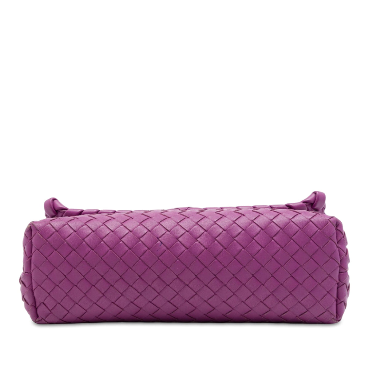 Bottega Veneta Small Nappa Intrecciato Olimpia Shoulder Bag — Purple