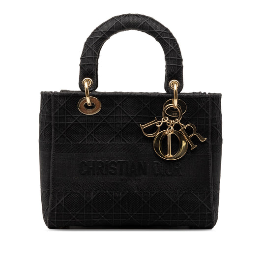 Dior Medium Canvas Cannage Lady D Lite