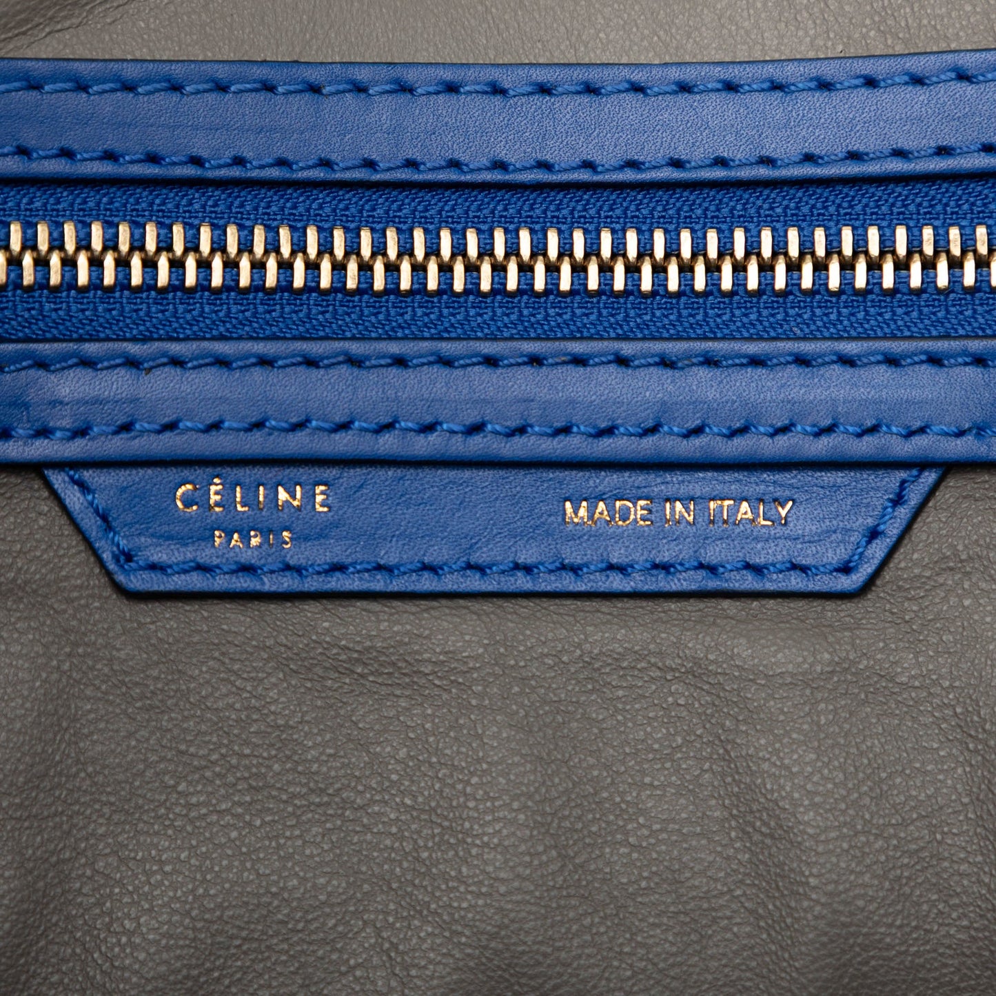 Celine Mini Suede and Calfskin Luggage Tote