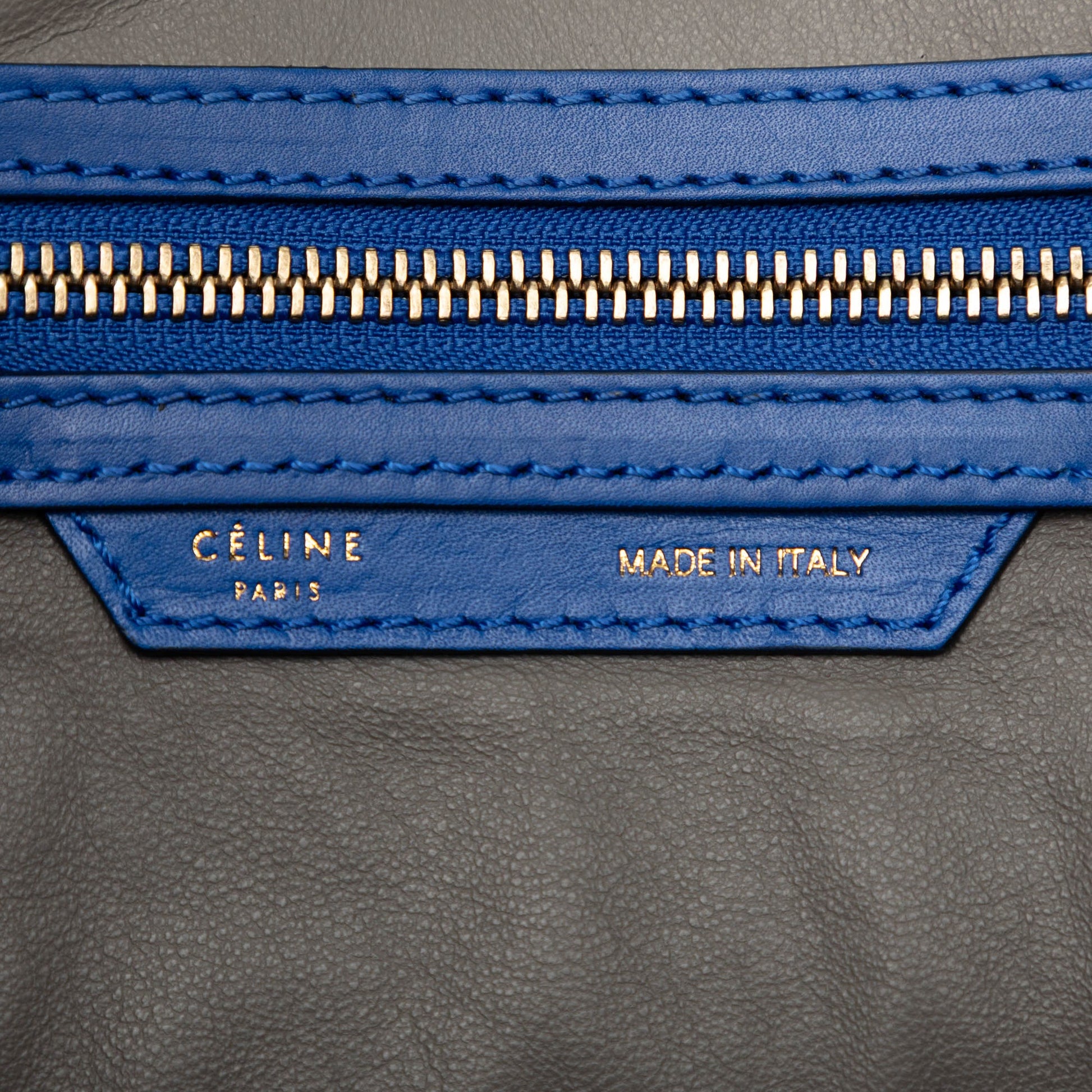 Celine Mini Suede and Calfskin Luggage Tote