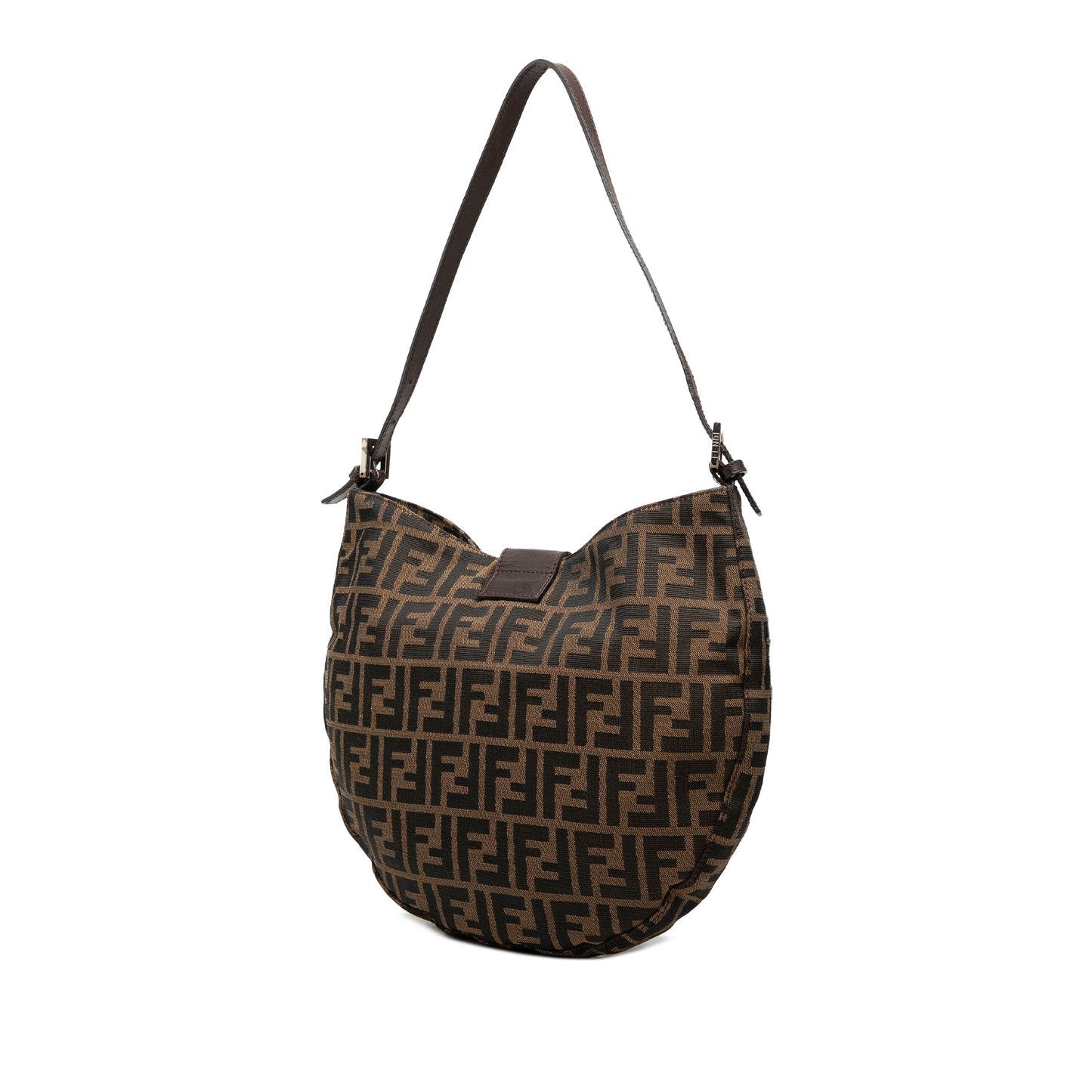 Fendi Zucca Canvas Croissant Hobo