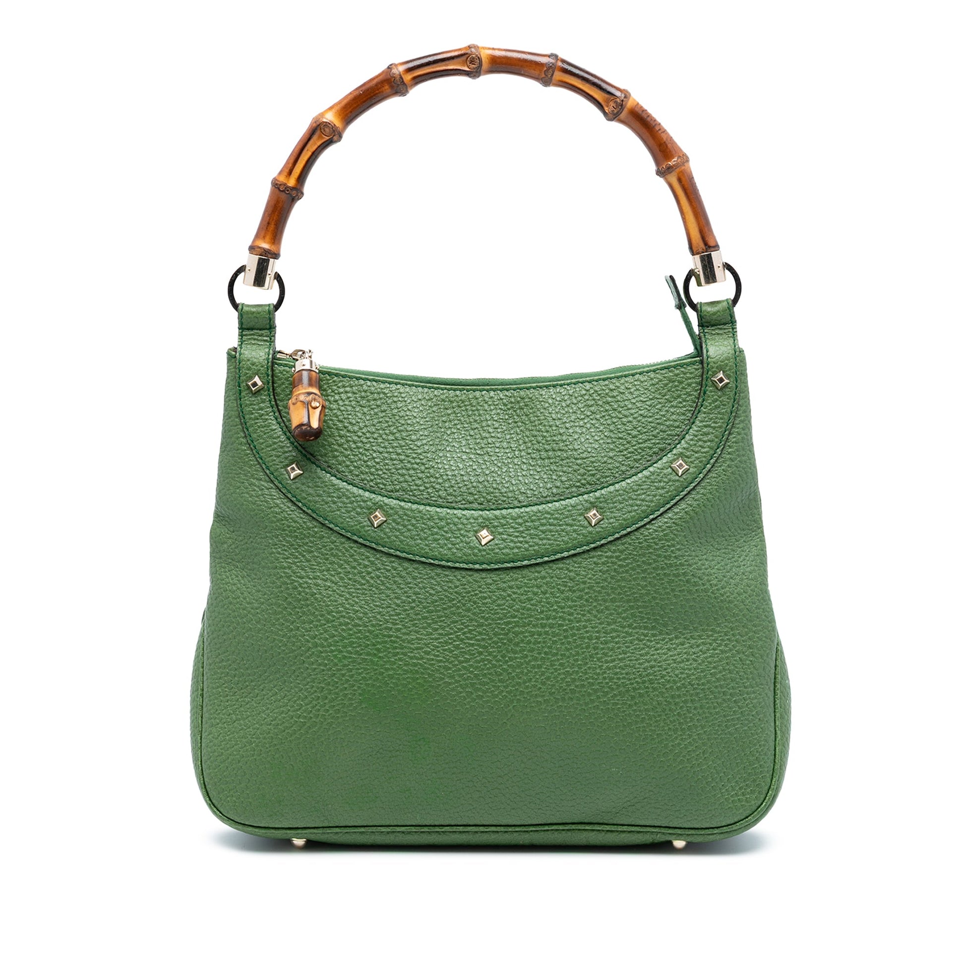 Gucci Leather Bamboo Anita Handbag