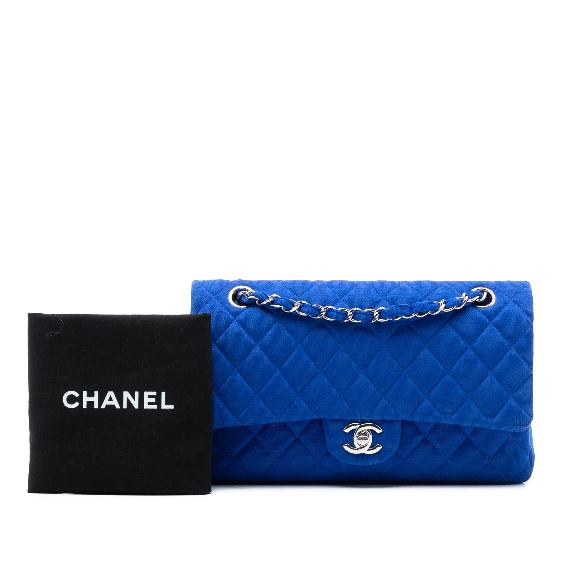 Chanel Medium Classic Jersey Double Flap