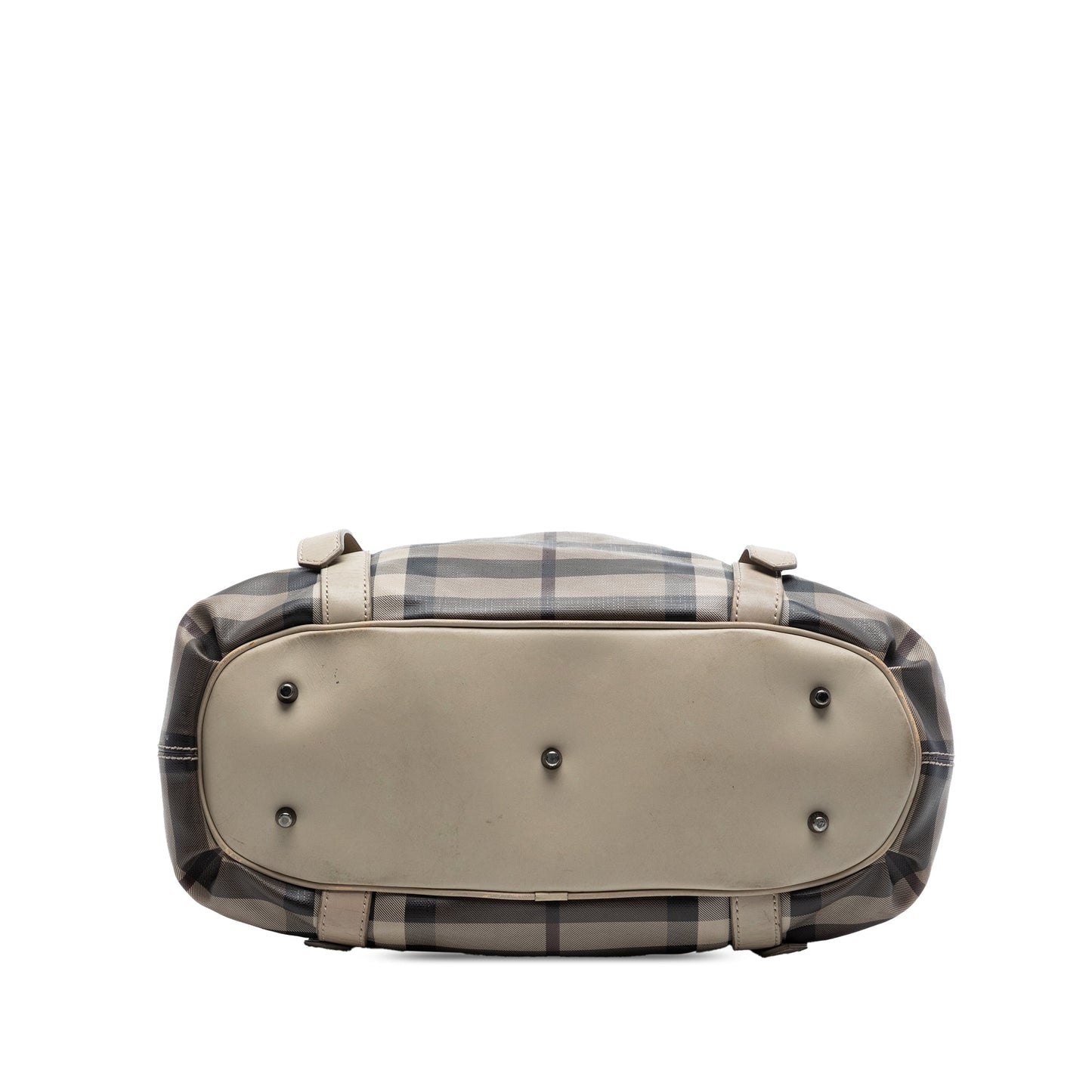 Burberry Smoke Check Coated Canvas Northfield Satchel