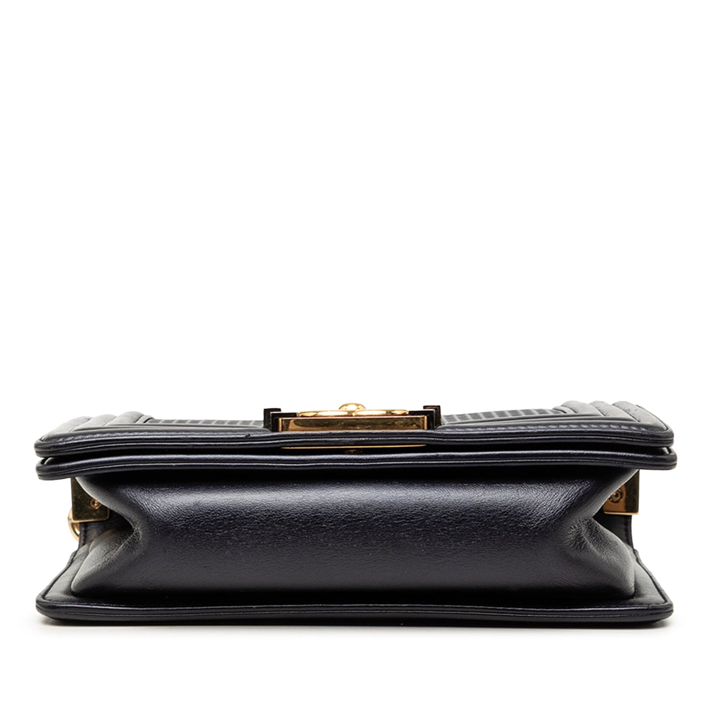 Chanel Small Lambskin Embossed Cube Boy Flap