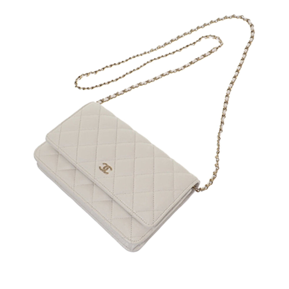 Chanel Classic Caviar Wallet On Chain