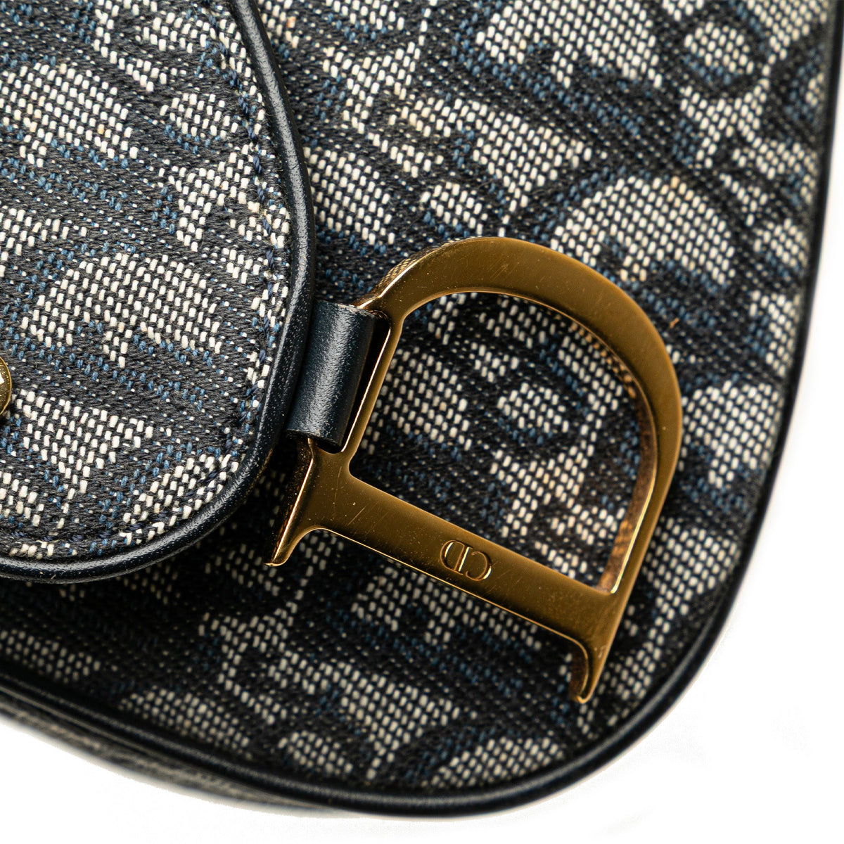 Dior Diorissimo Trotter Canvas Double Saddle Crossbody
