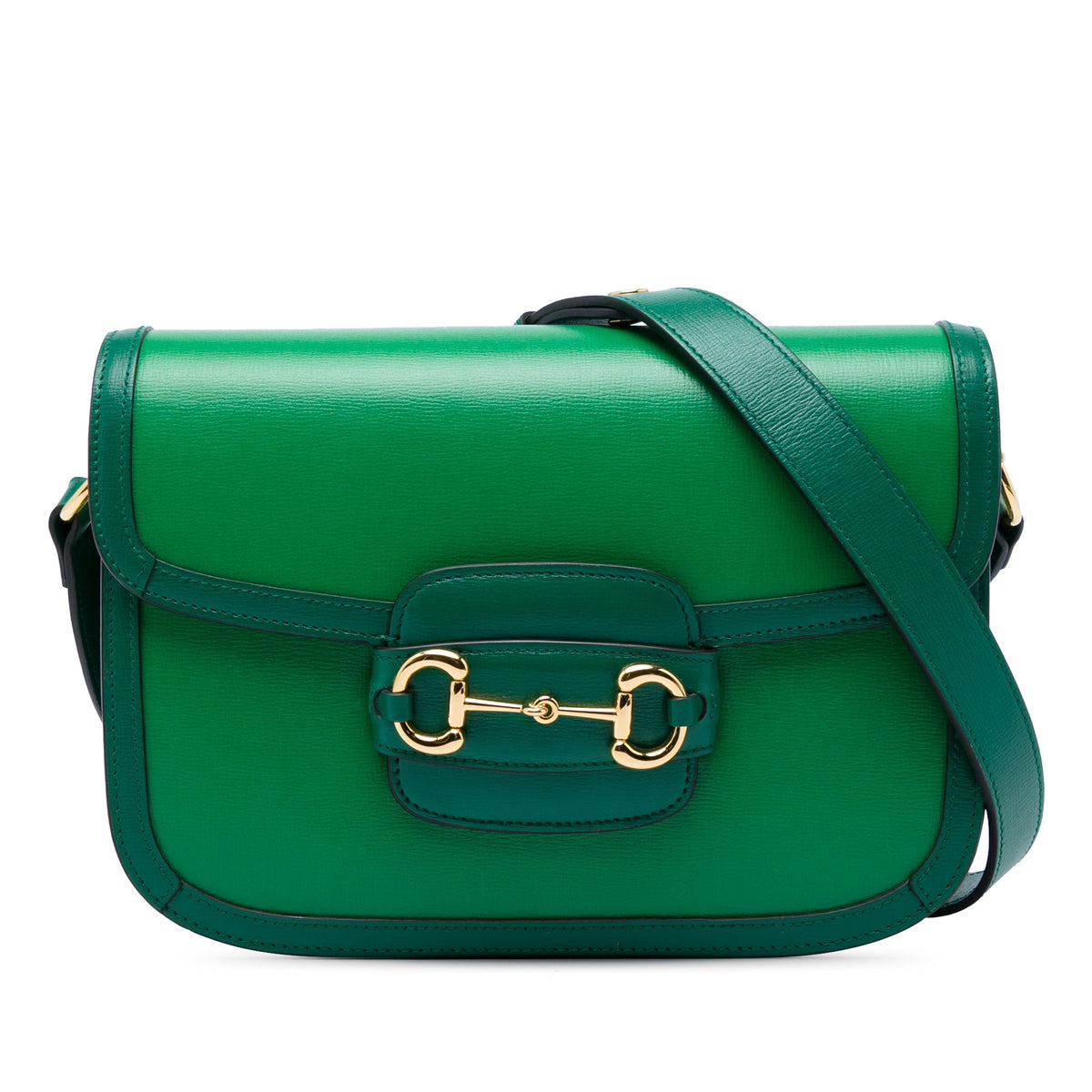Gucci Medium Calfskin Horsebit 1955 Shoulder Bag — Green
