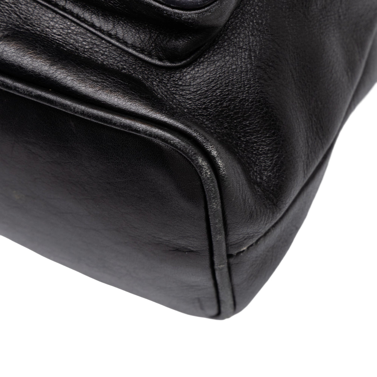 Gucci Large Calfskin Bamboo Drawstring Backpack