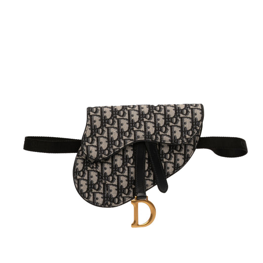 Dior Oblique Canvas Saddle Belt Bag