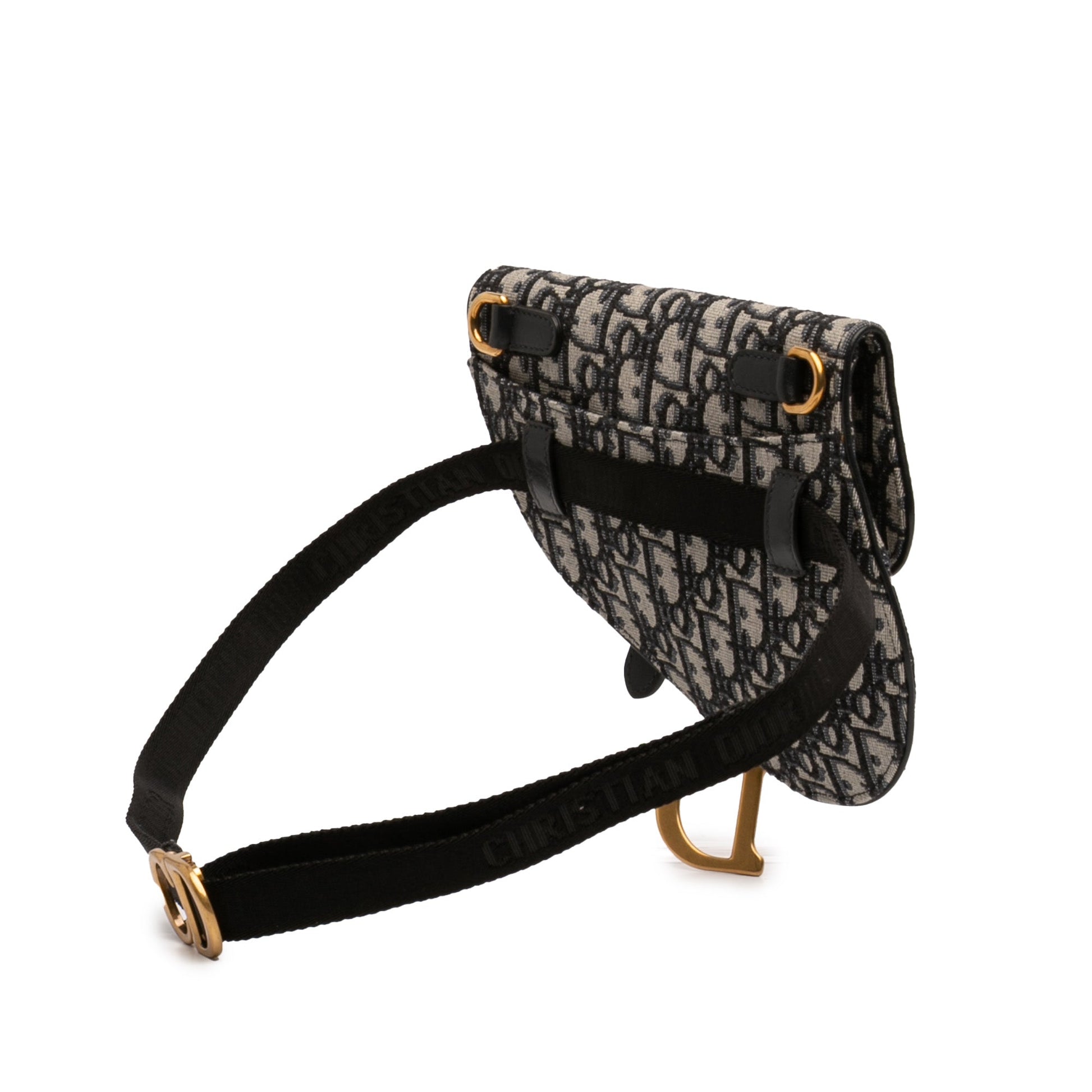 Dior Oblique Canvas Saddle Belt Bag