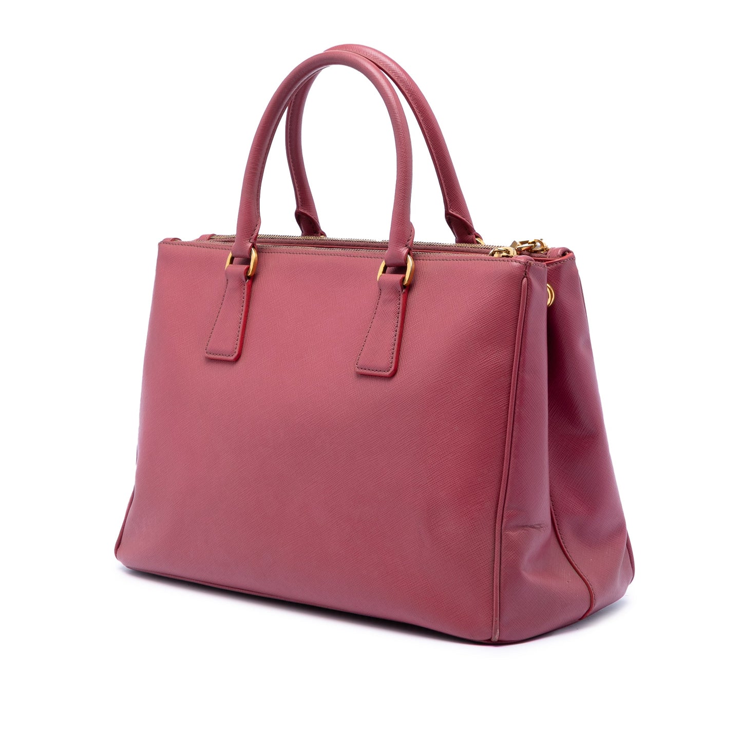 Prada Medium Saffiano Lux Galleria Double Zip Satchel