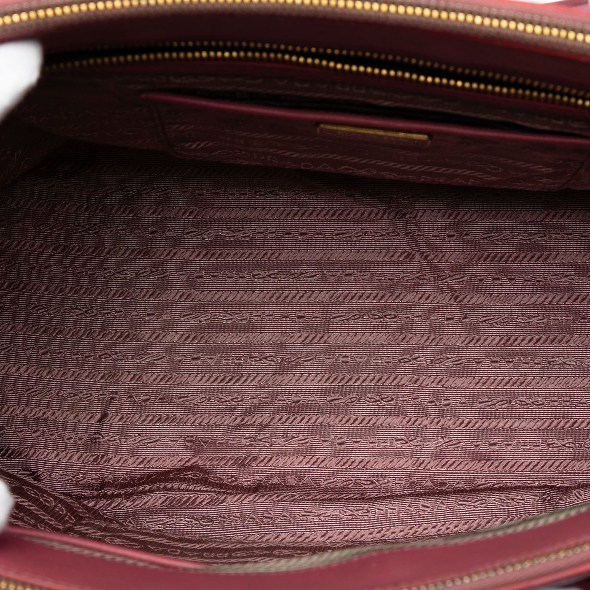 Prada Medium Saffiano Lux Galleria Double Zip Satchel