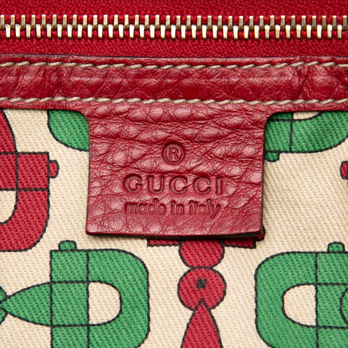 Gucci Guccissima Trimmed Calfskin Signoria Tote