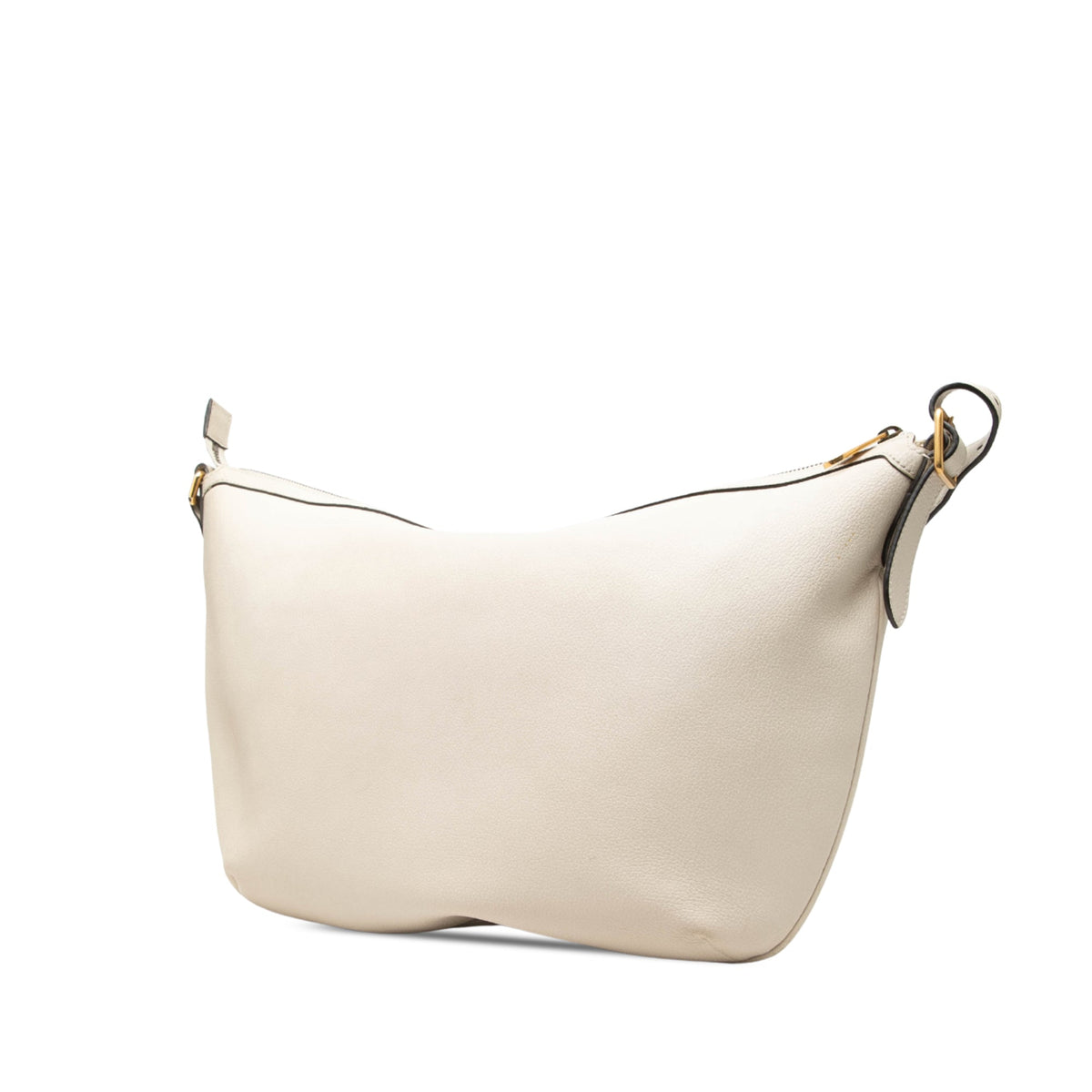 Gucci Grained Calfskin Logo Half Moon Crossbody