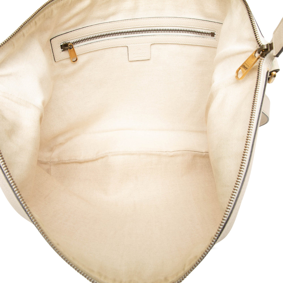 Gucci Grained Calfskin Logo Half Moon Crossbody