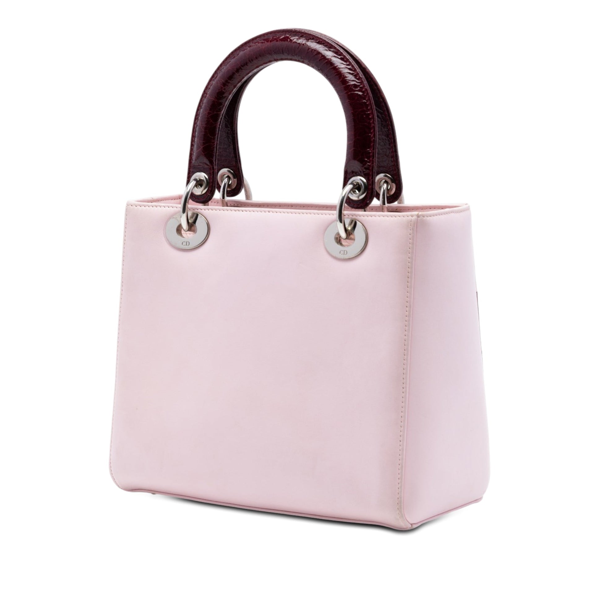 Dior Medium Calfskin Patent Embroidered Valentines Day Heart Lady Dior
