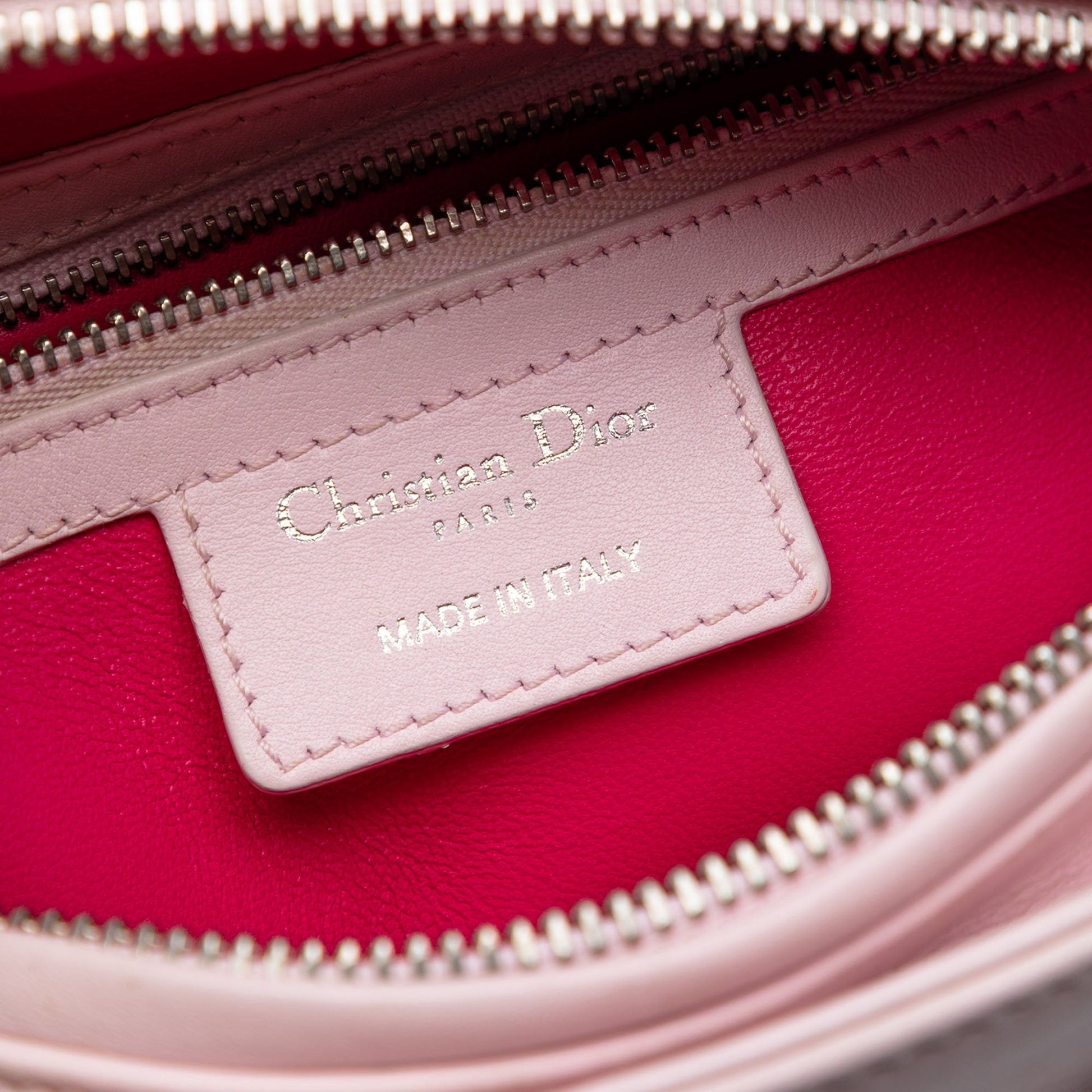 Dior Medium Calfskin Patent Embroidered Valentines Day Heart Lady Dior