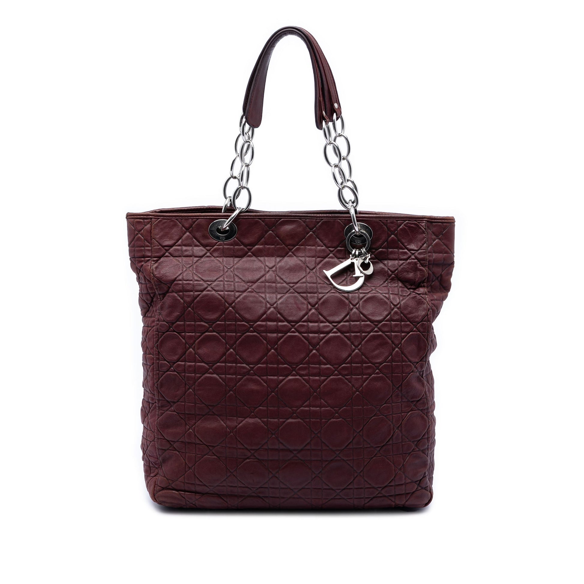 Dior Large Lambskin Cannage Lady Dior Soft Shopping Tote