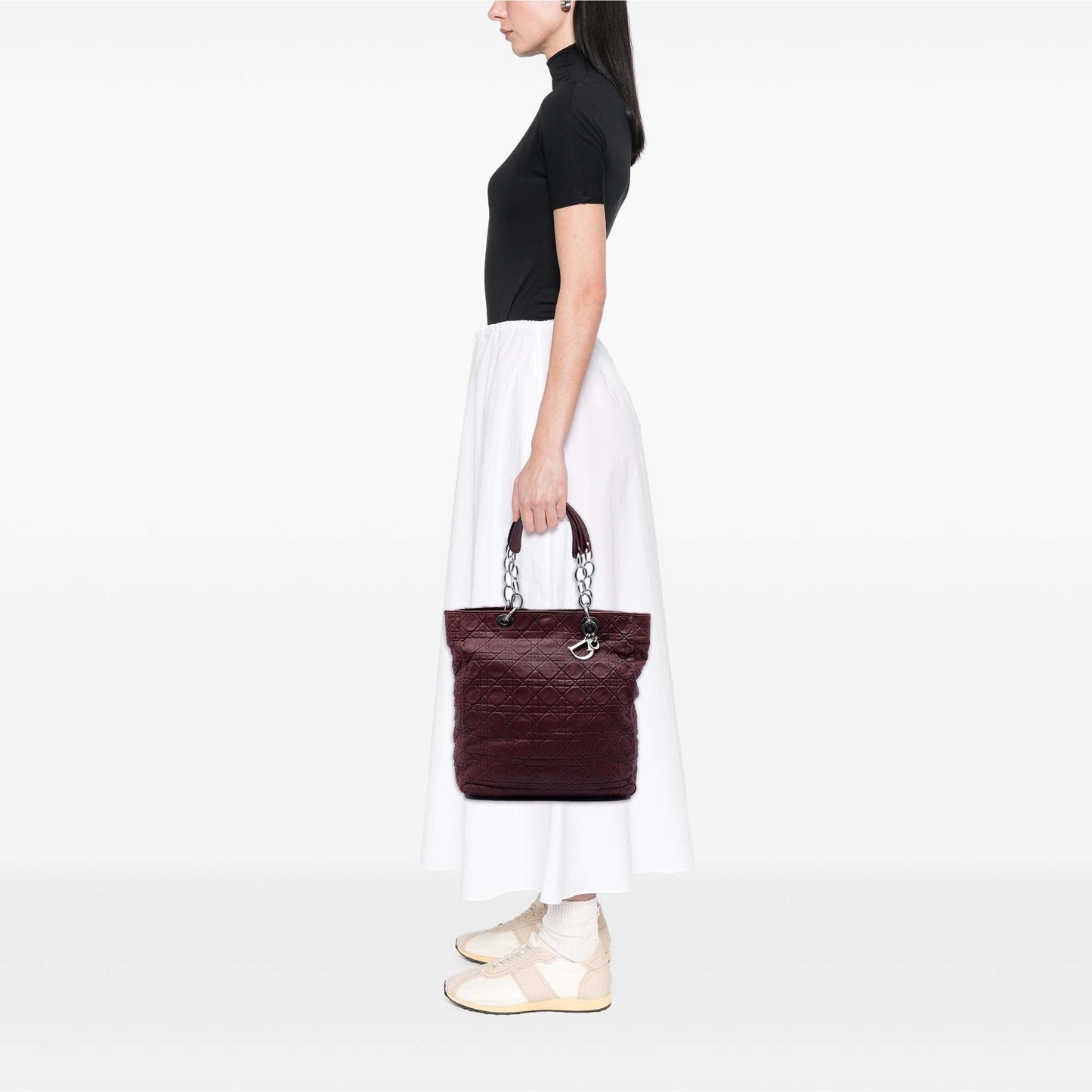Dior Large Lambskin Cannage Lady Dior Soft Shopping Tote