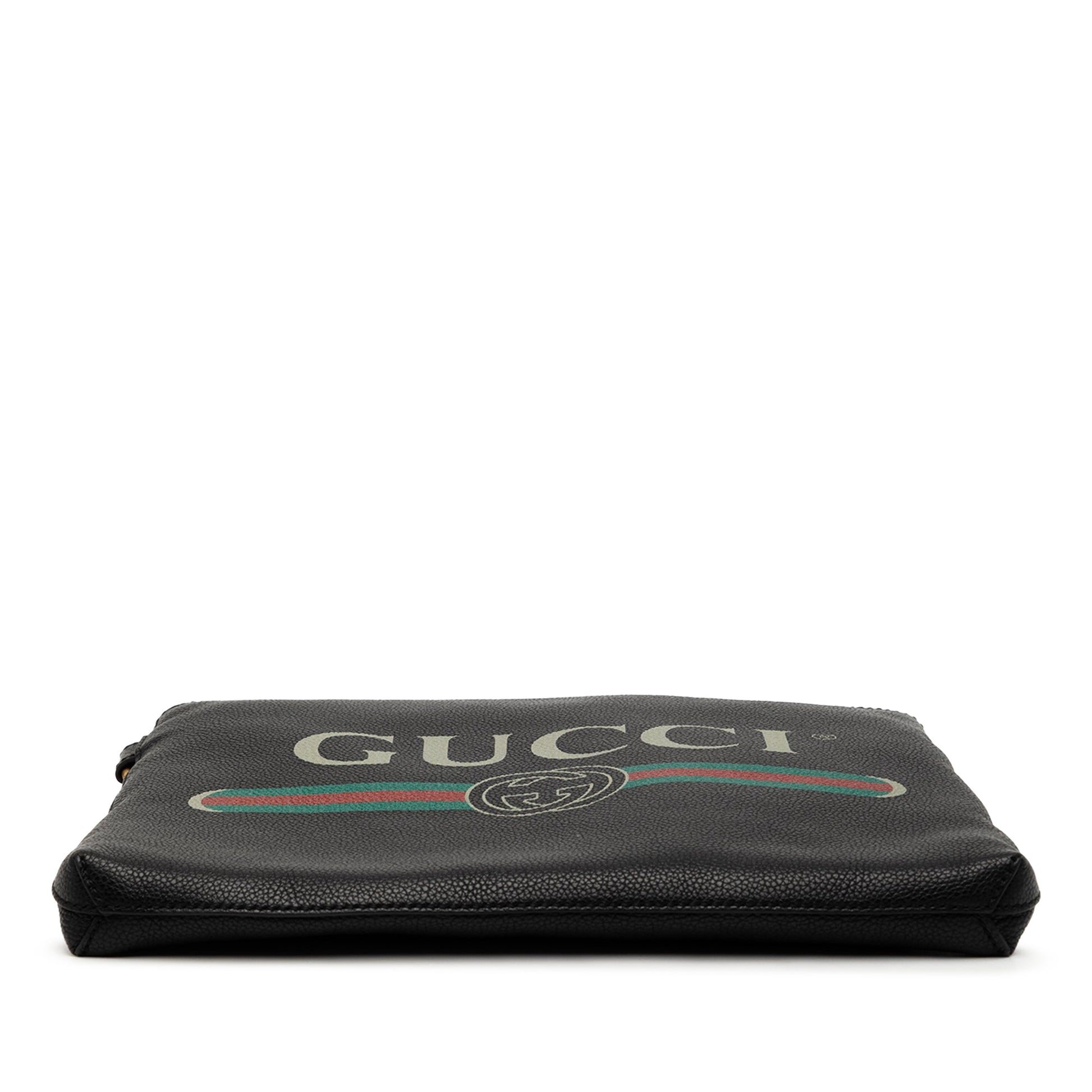 Gucci Leather Logo Clutch