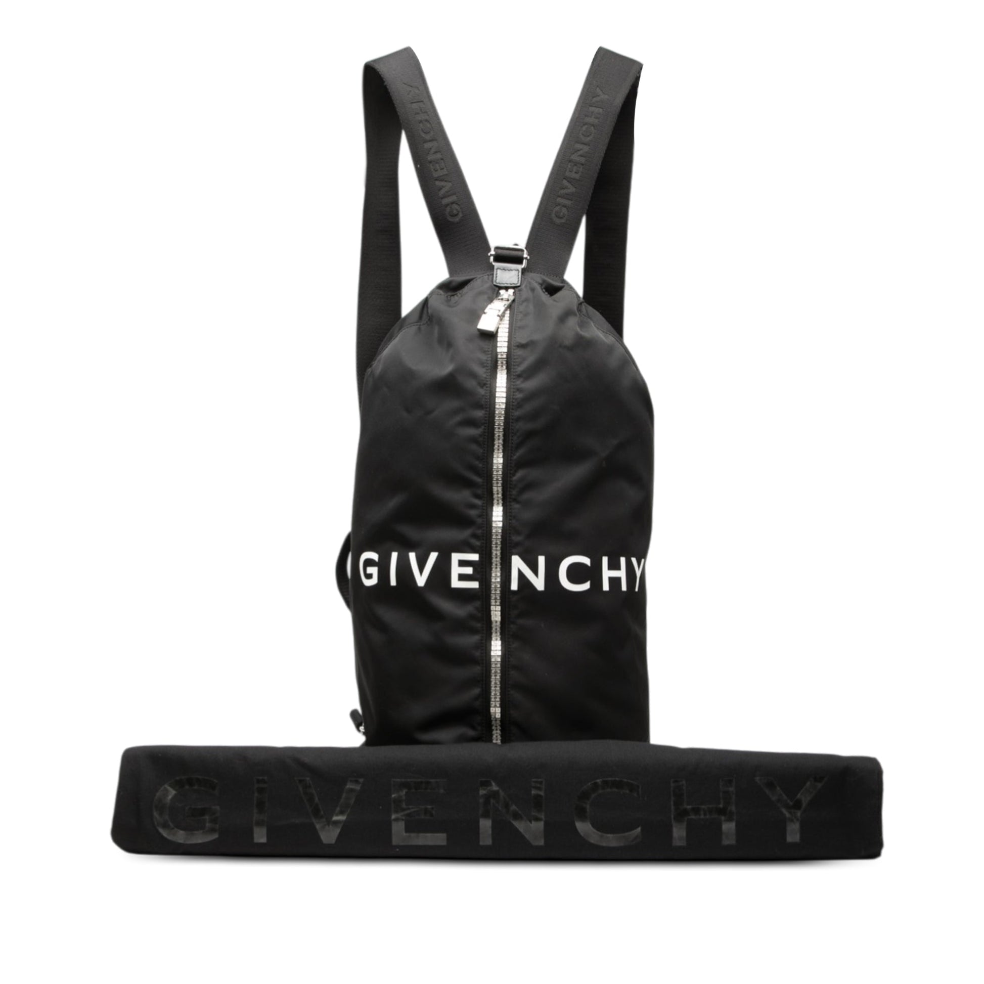 Nylon G Zip Duffle Backpack