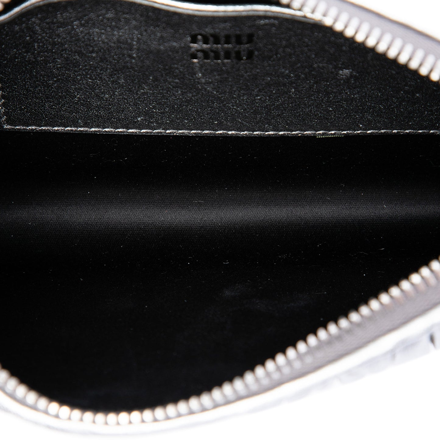 Miu Miu Metallic Matelasse Nappa Wristlet Clutch