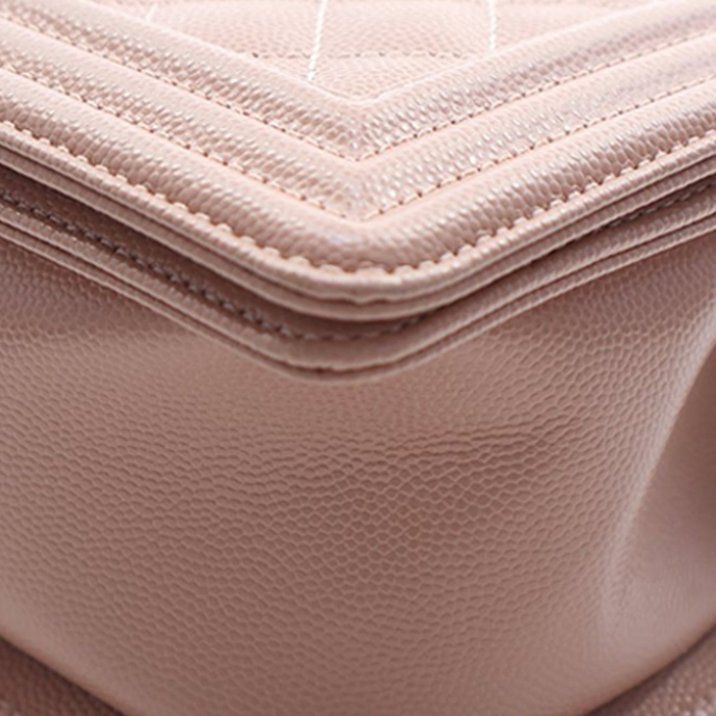 Chanel Old Medium Quilted Caviar Boy Flap