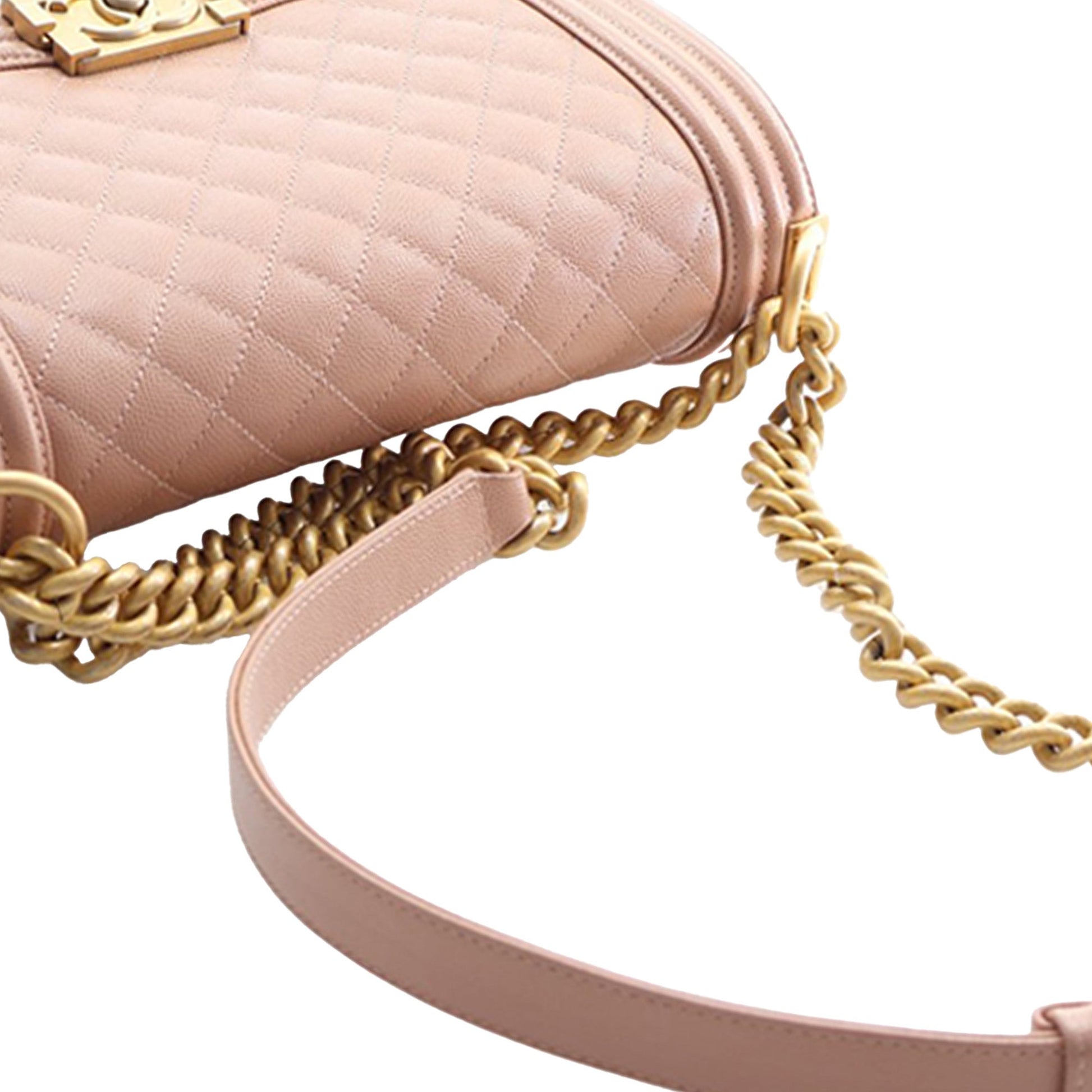 Chanel Old Medium Quilted Caviar Boy Flap