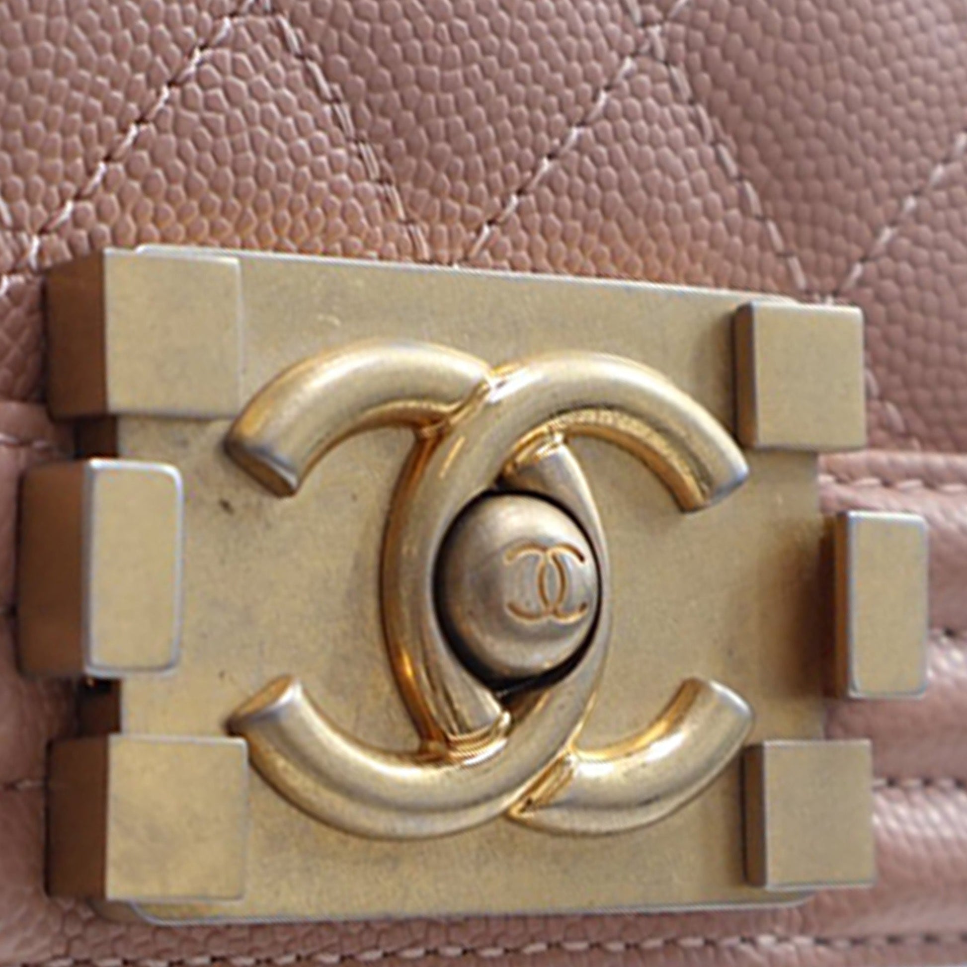 Chanel Old Medium Quilted Caviar Boy Flap