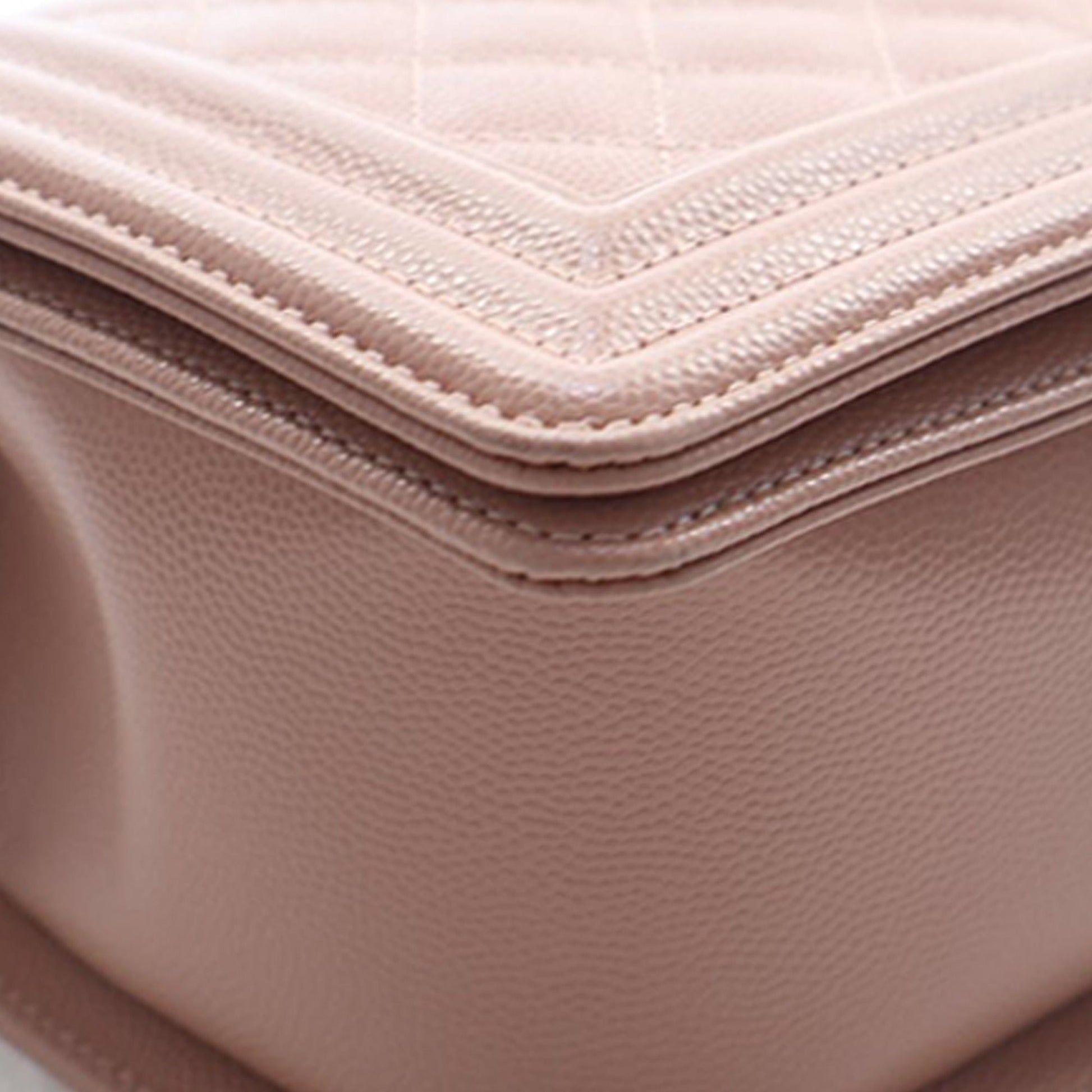 Chanel Old Medium Quilted Caviar Boy Flap