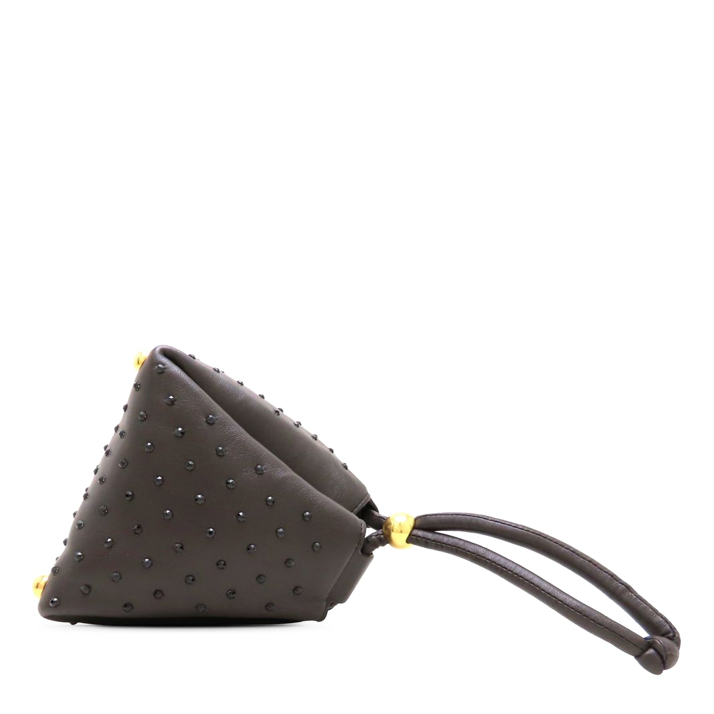 Bottega Veneta Crystal Embellished Lambskin Square Puffy Bag